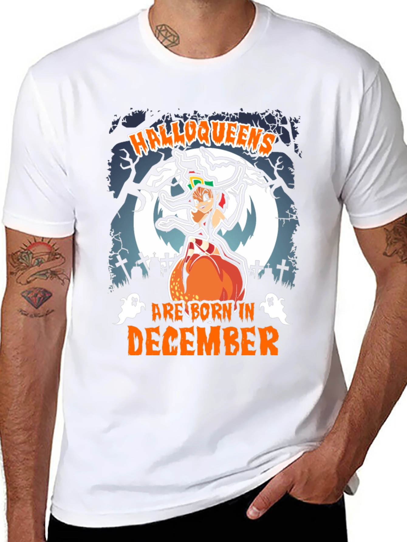 Halloqueens Born in December T-Shirt