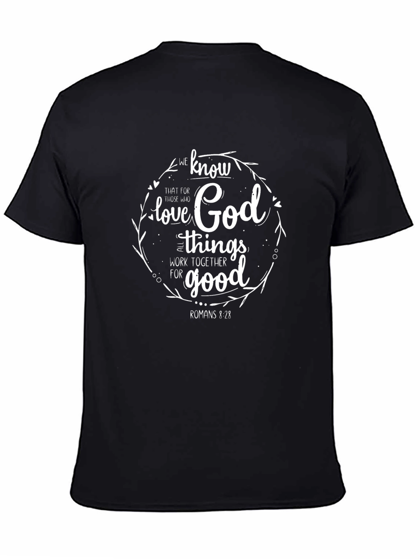 Faith-Inspired Graphic Tee - Romans 8:28