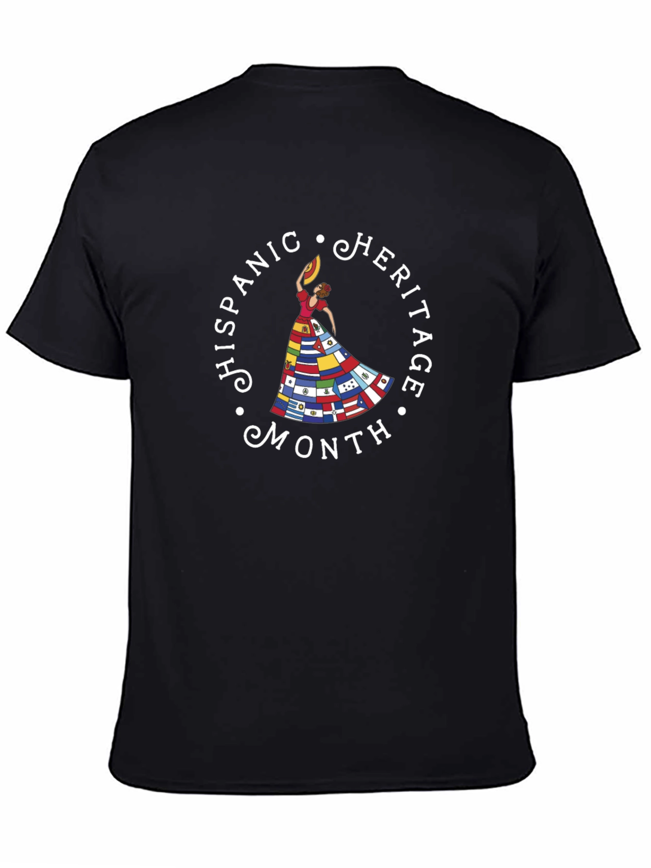 Hispanic Heritage Month Black T-Shirt