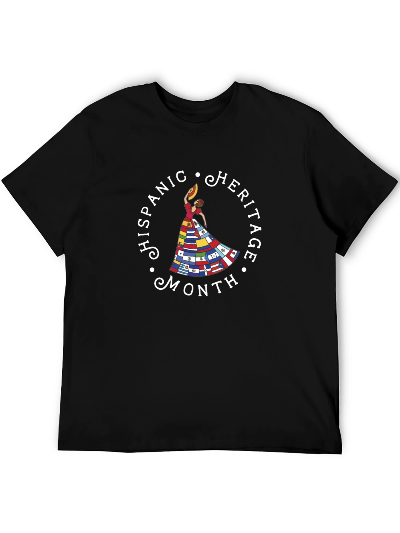 Hispanic Heritage Month Black T-Shirt