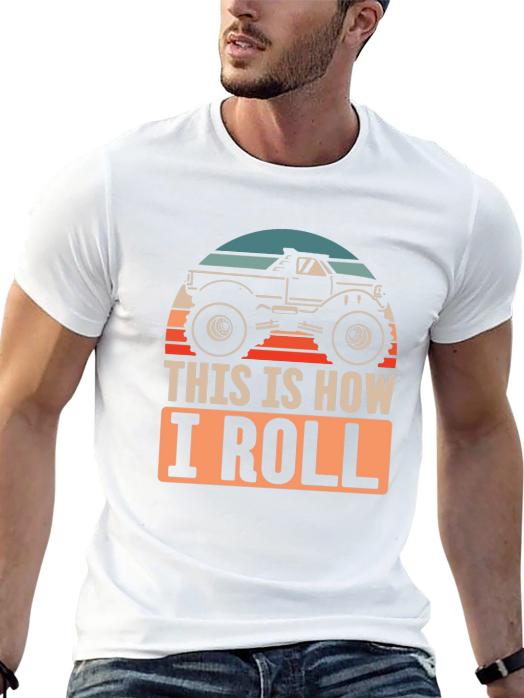 This Is How I Roll Monster Truck Graphic Tee