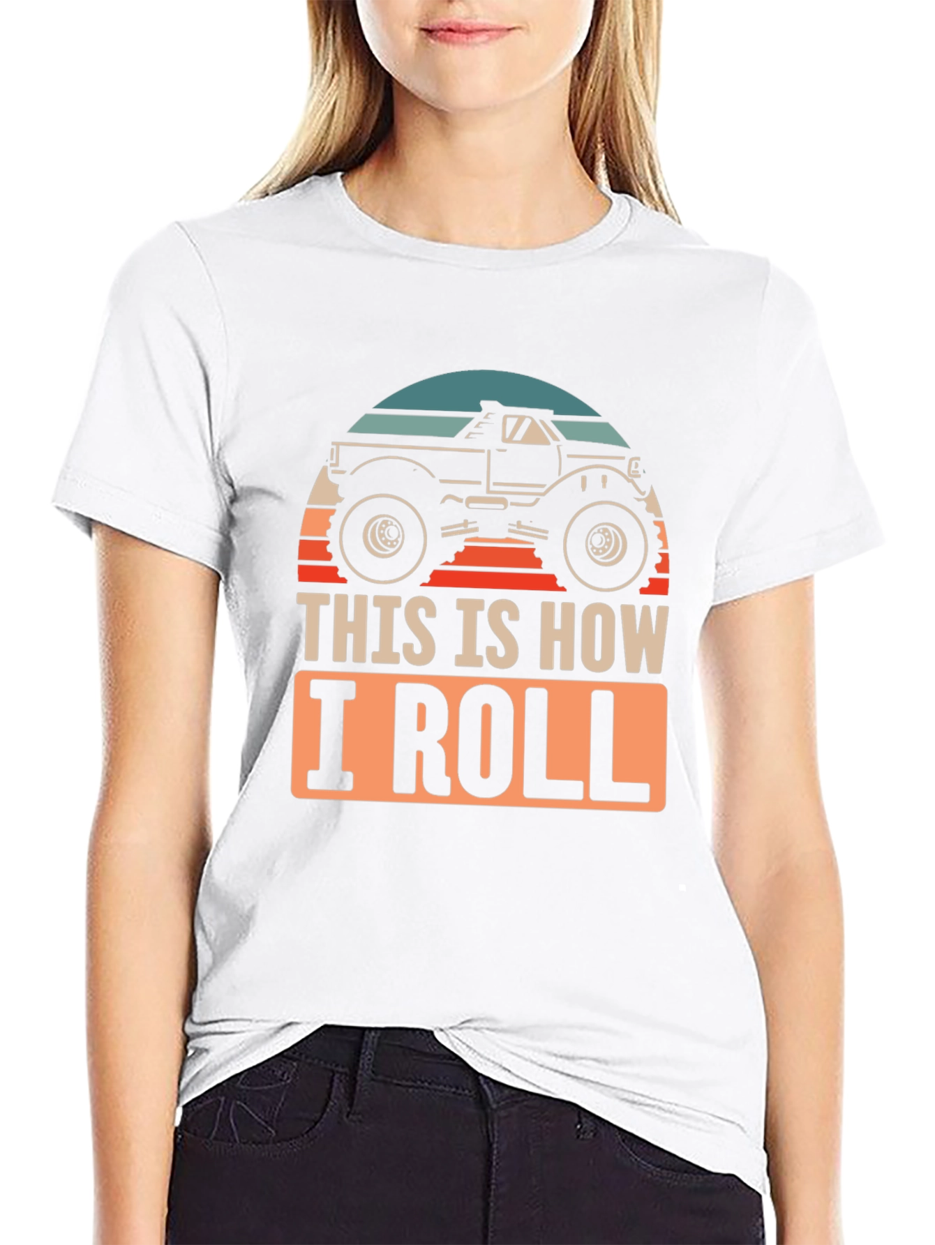 This Is How I Roll Monster Truck Graphic Tee
