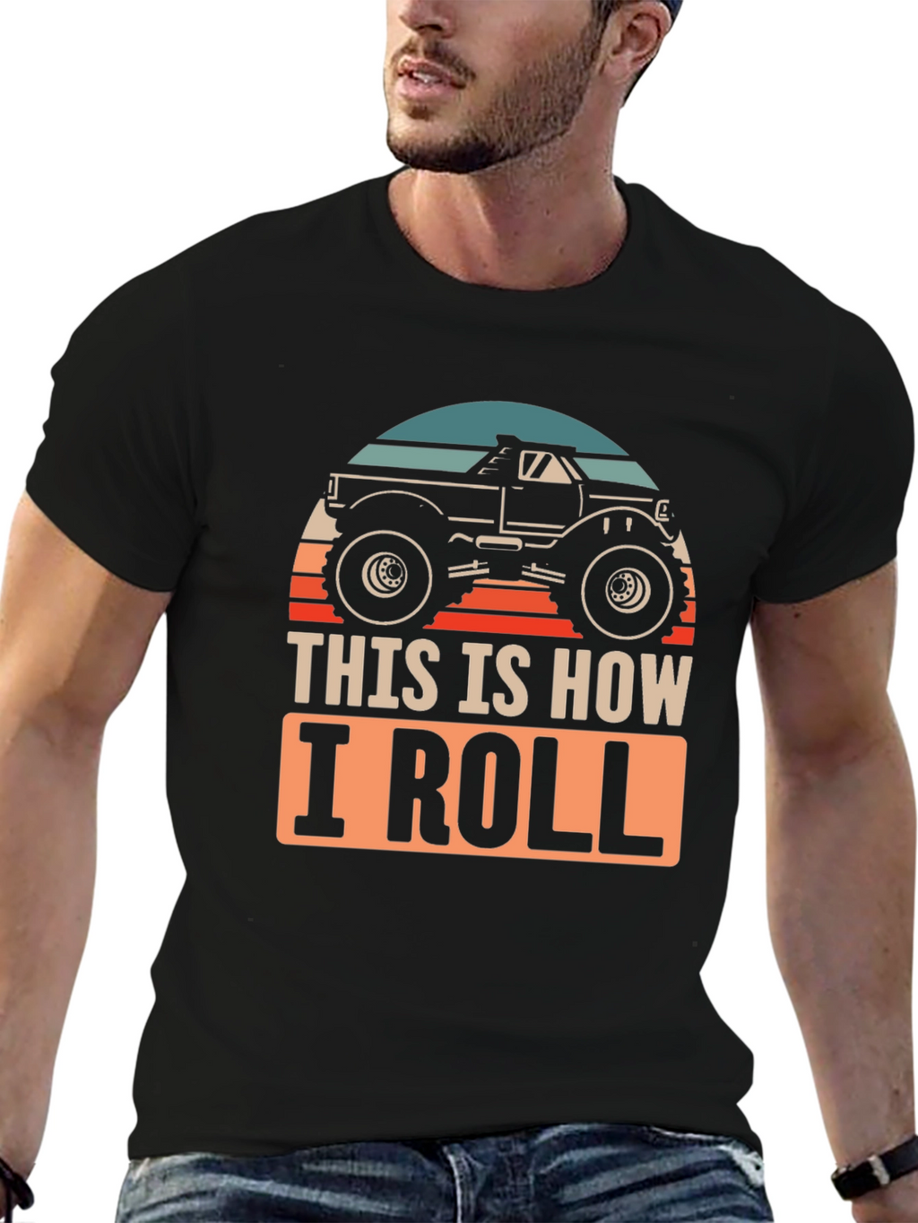 This Is How I Roll Monster Truck Graphic Tee