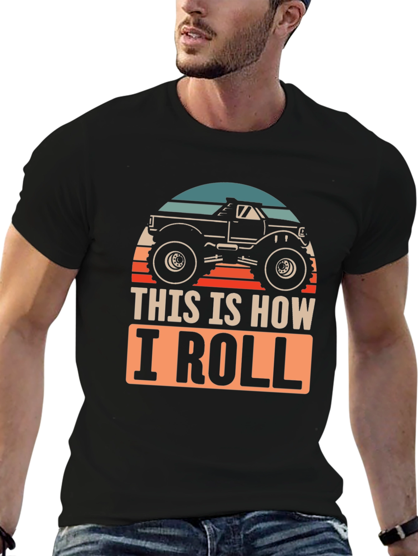 This Is How I Roll Monster Truck Graphic Tee