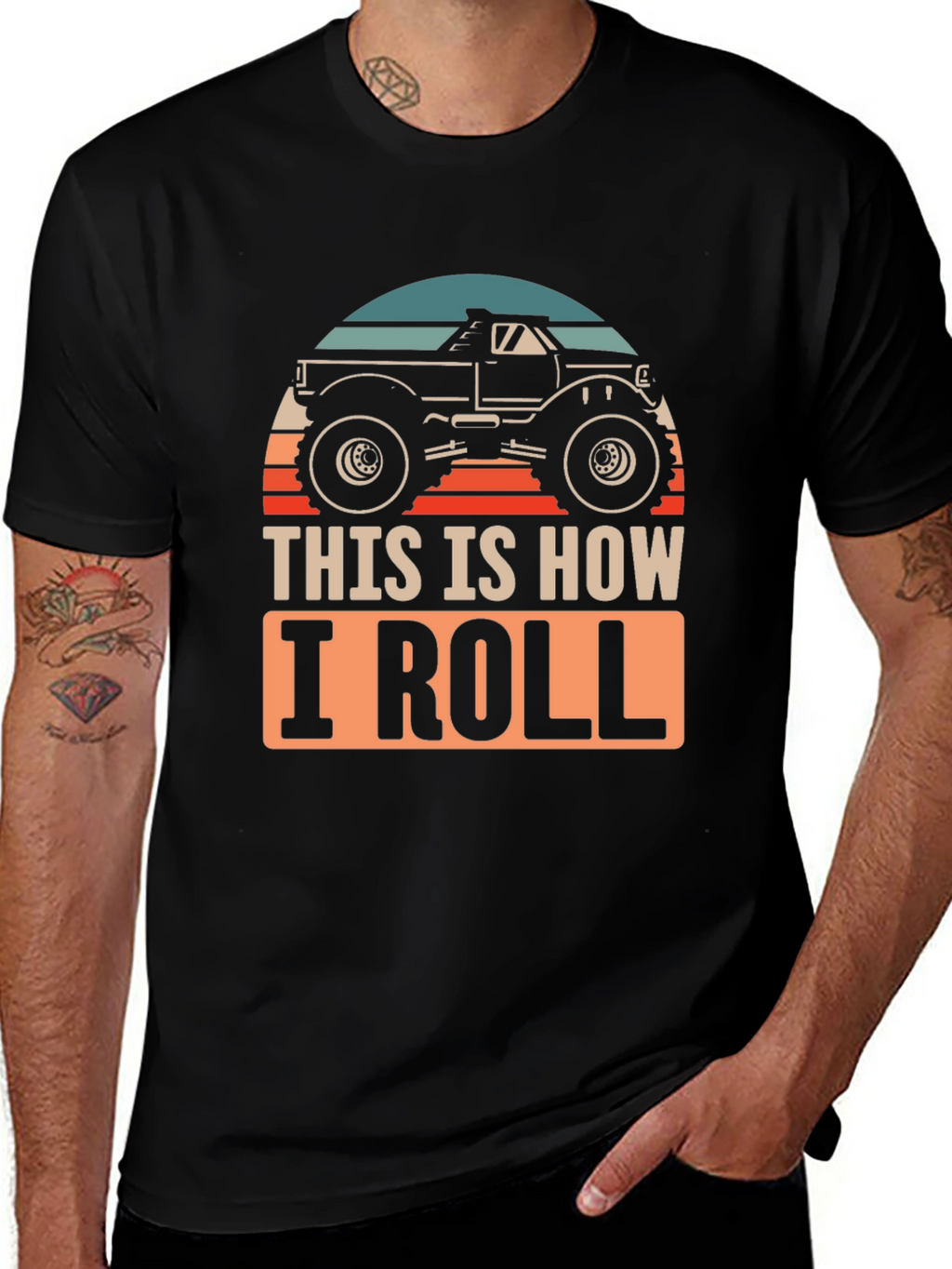 This Is How I Roll Monster Truck Graphic Tee