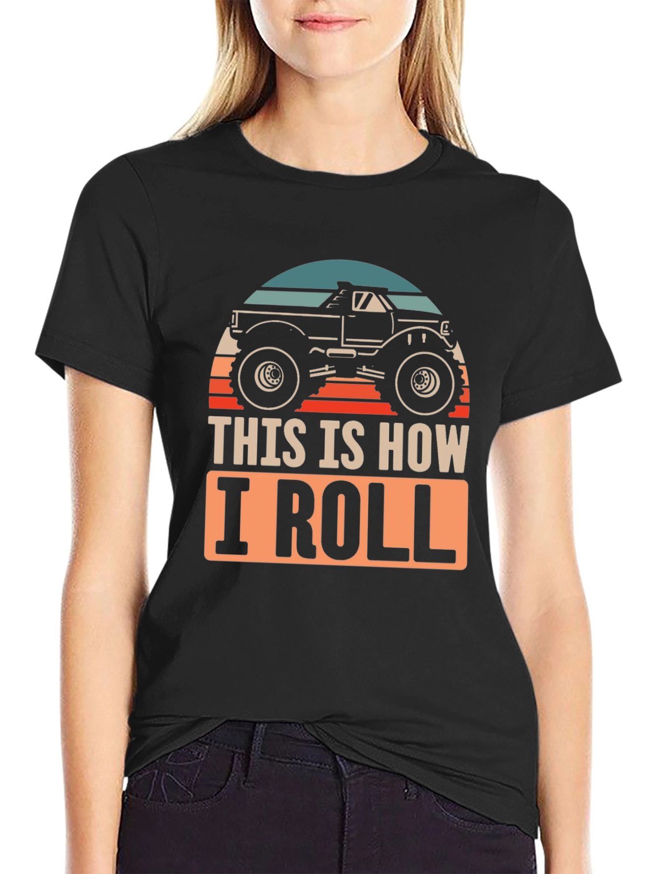 This Is How I Roll Monster Truck Graphic Tee