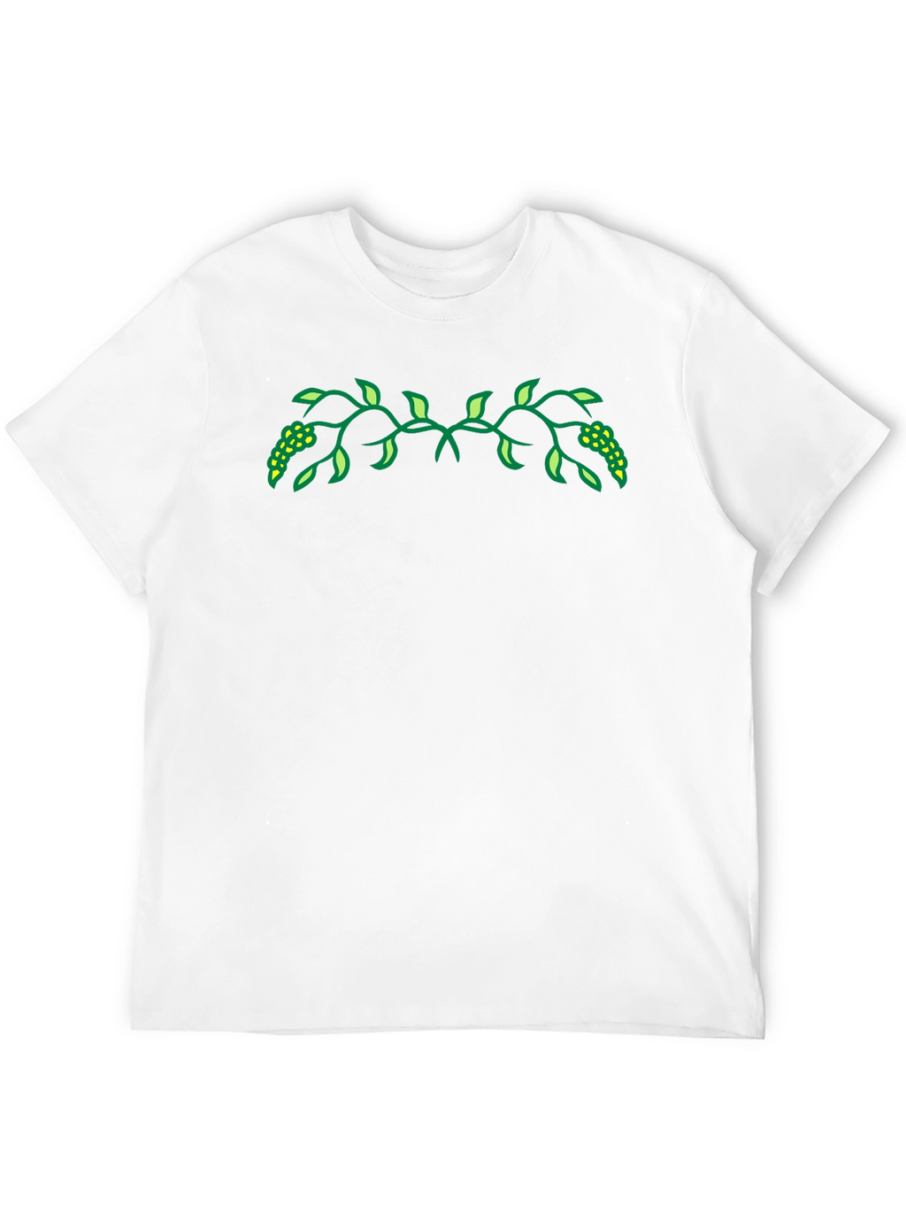 Nature Vine Graphic Black Tee