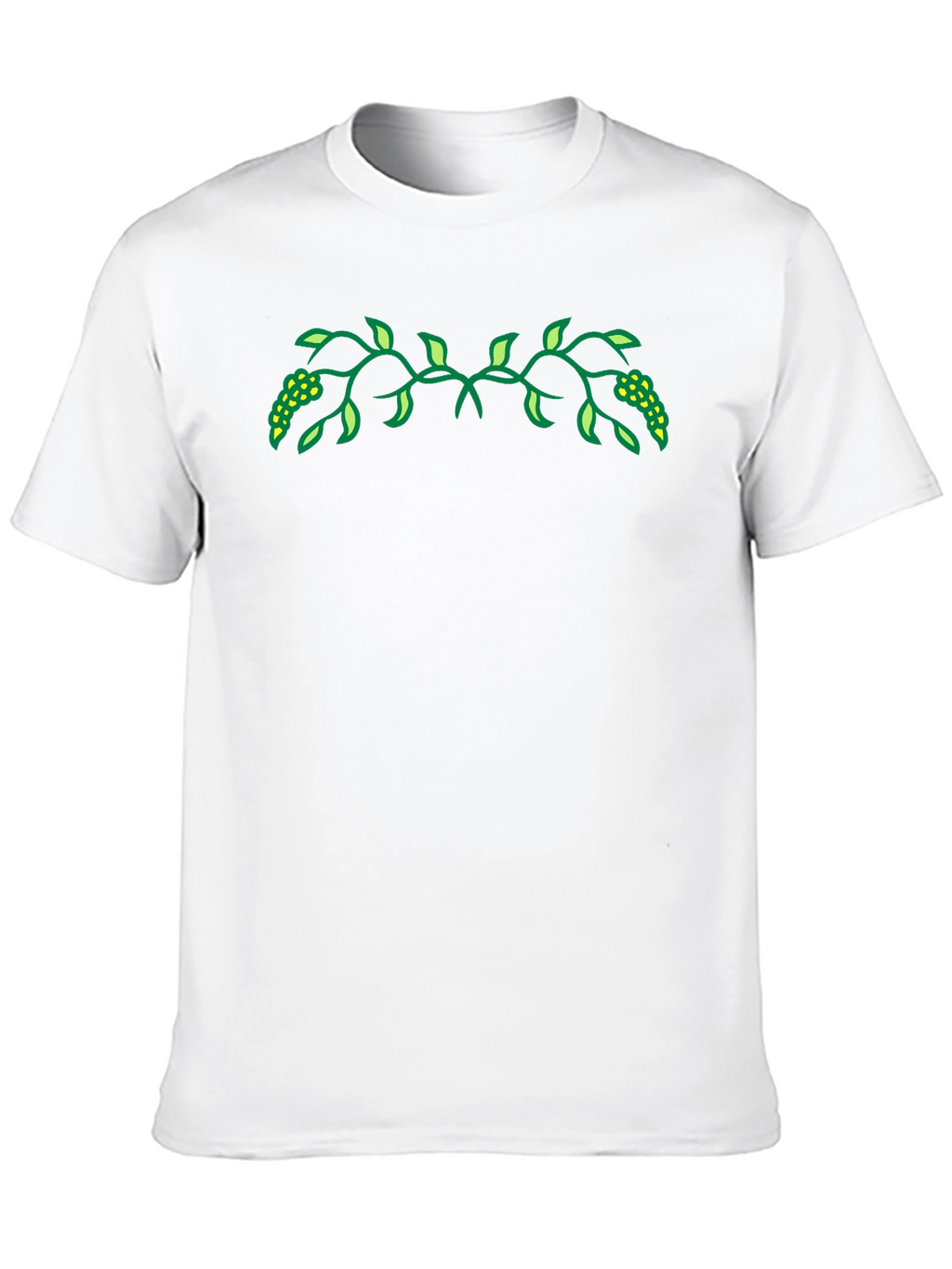 Nature Vine Graphic Black Tee