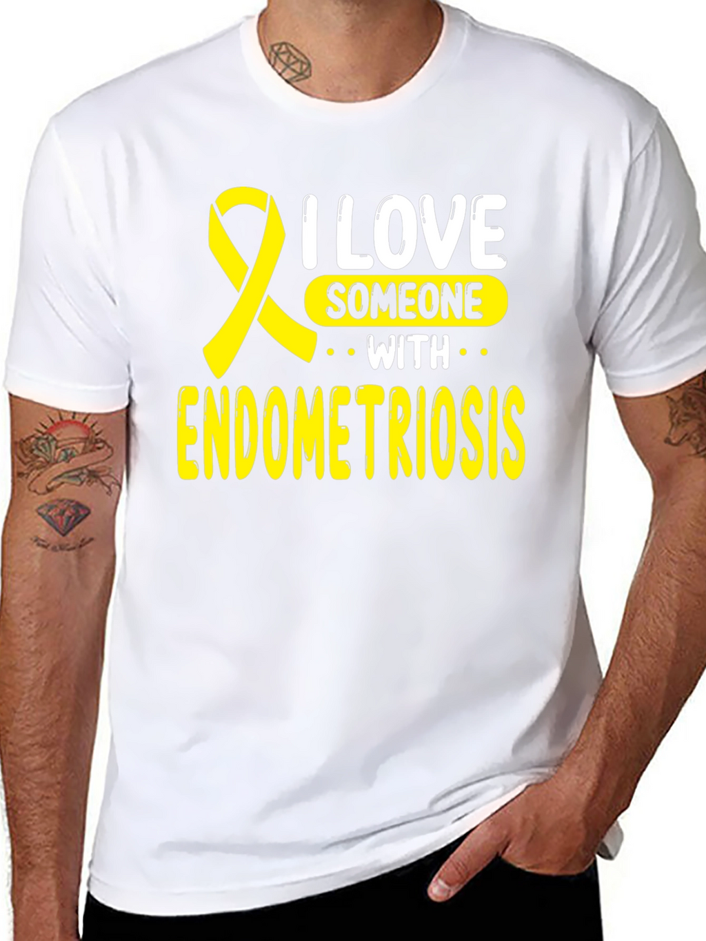 Endometriosis Awareness T-Shirt: I Love Someone