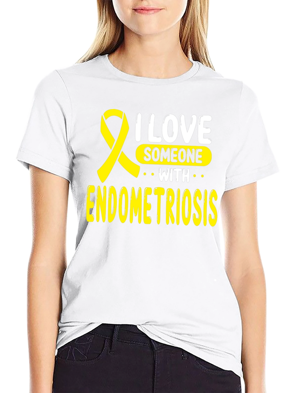 Endometriosis Awareness T-Shirt: I Love Someone