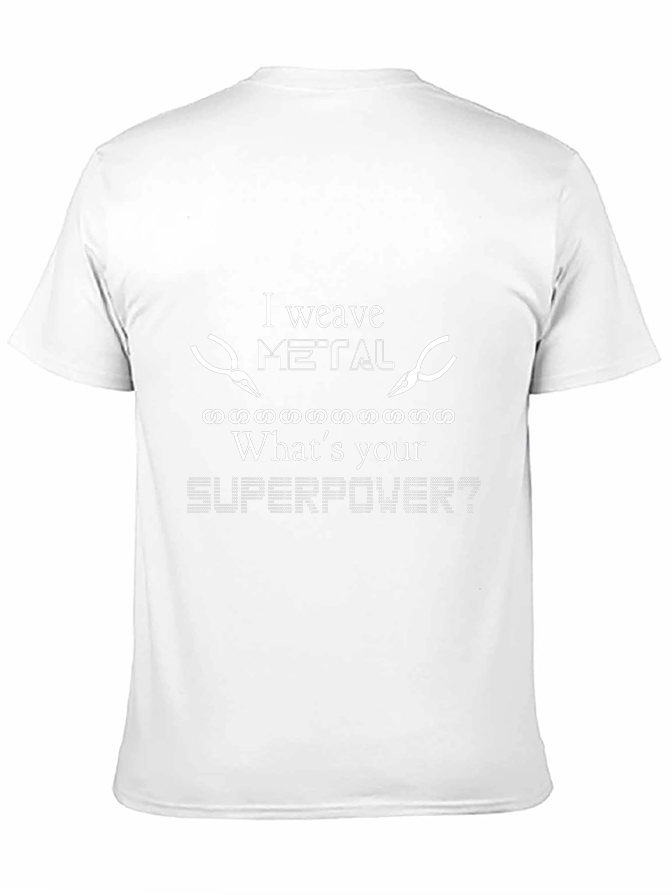 I Weave Metal - Superpower Black T-Shirt