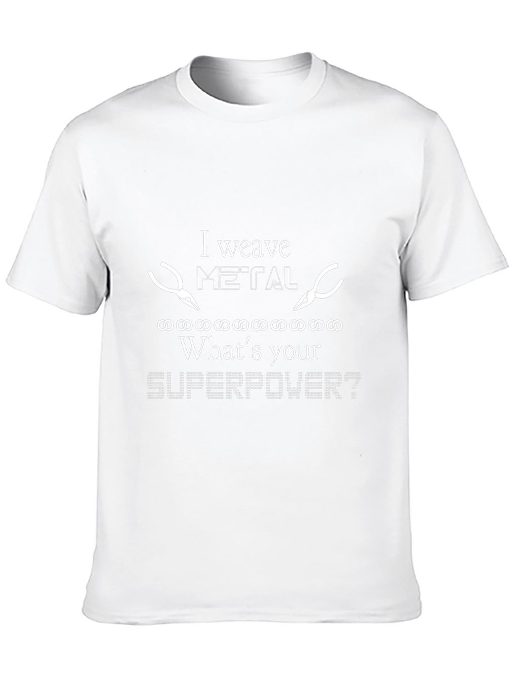 I Weave Metal - Superpower Black T-Shirt