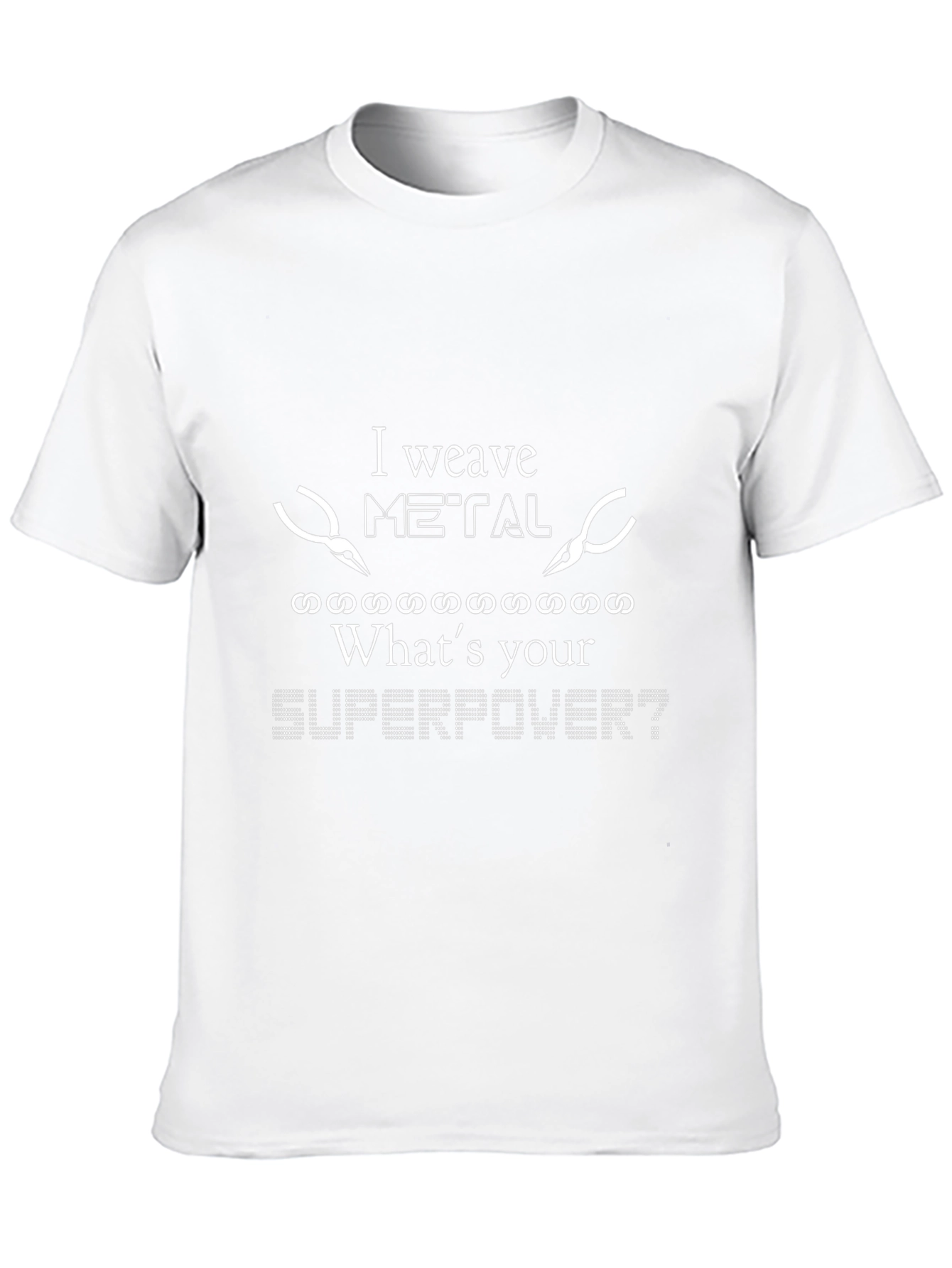 I Weave Metal - Superpower Black T-Shirt