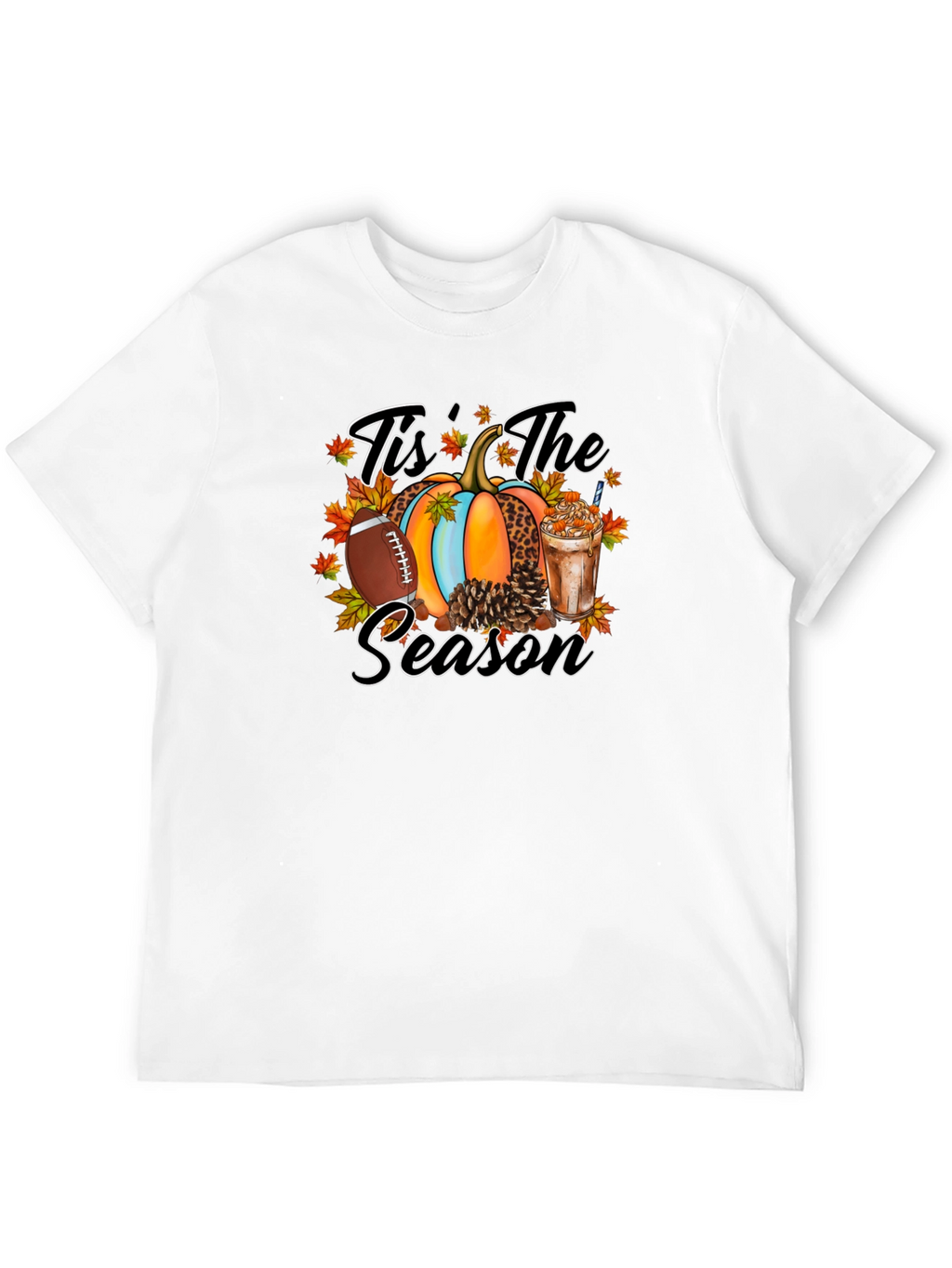 Tis The Season Football Pumpkin T-Shirt