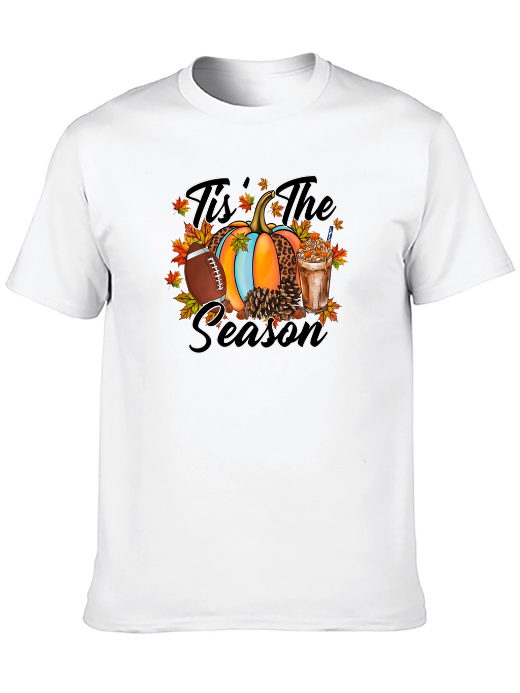 Tis The Season Football Pumpkin T-Shirt
