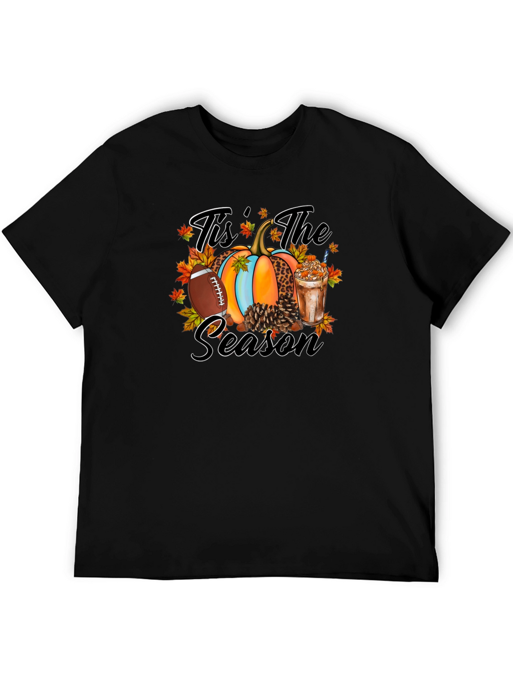 Tis The Season Football Pumpkin T-Shirt