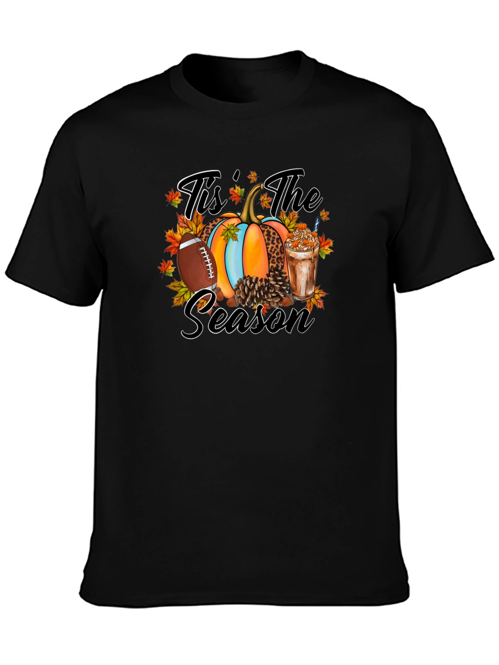 Tis The Season Football Pumpkin T-Shirt