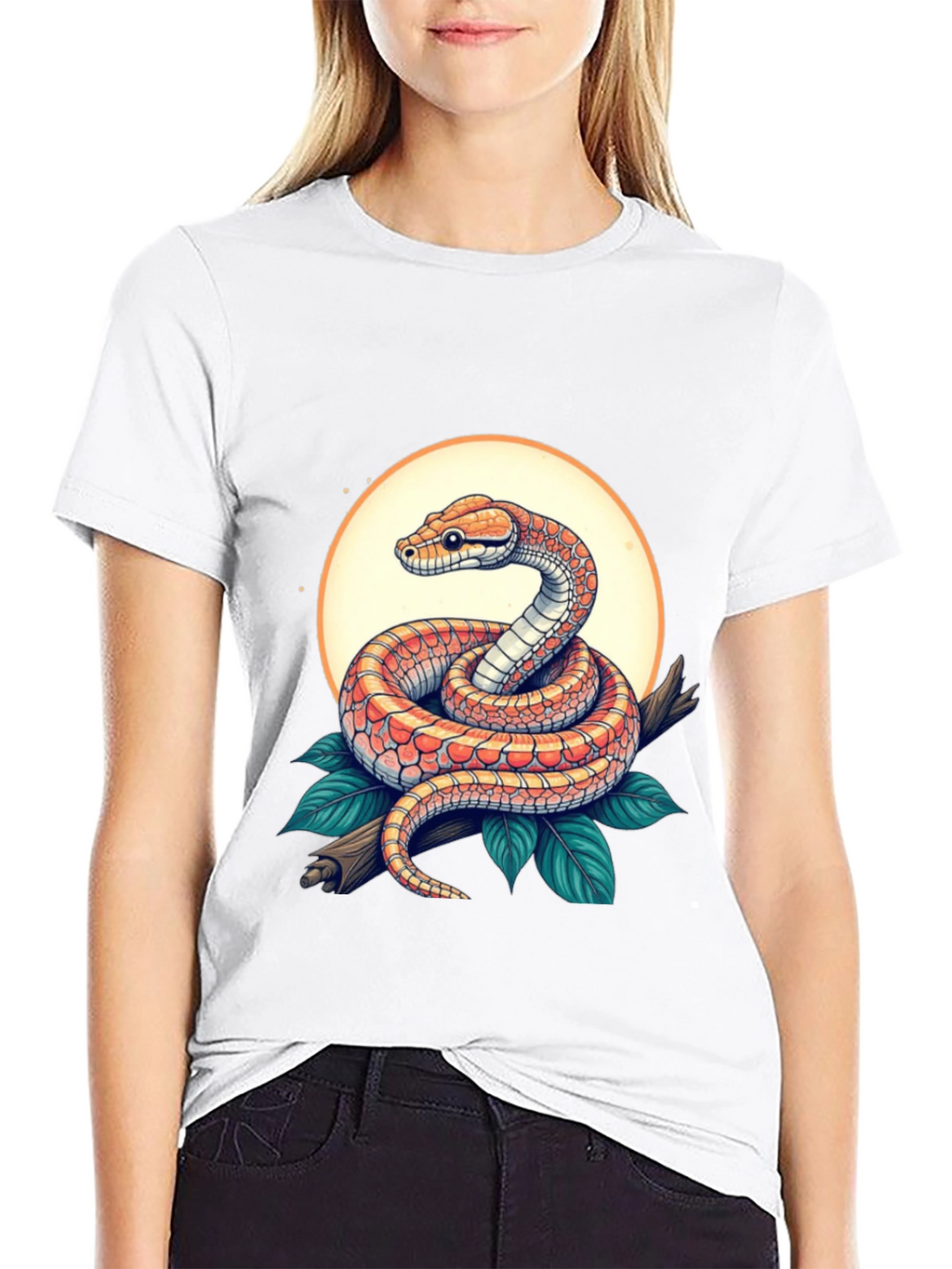 Snake Graphic Tee - Reptile Design