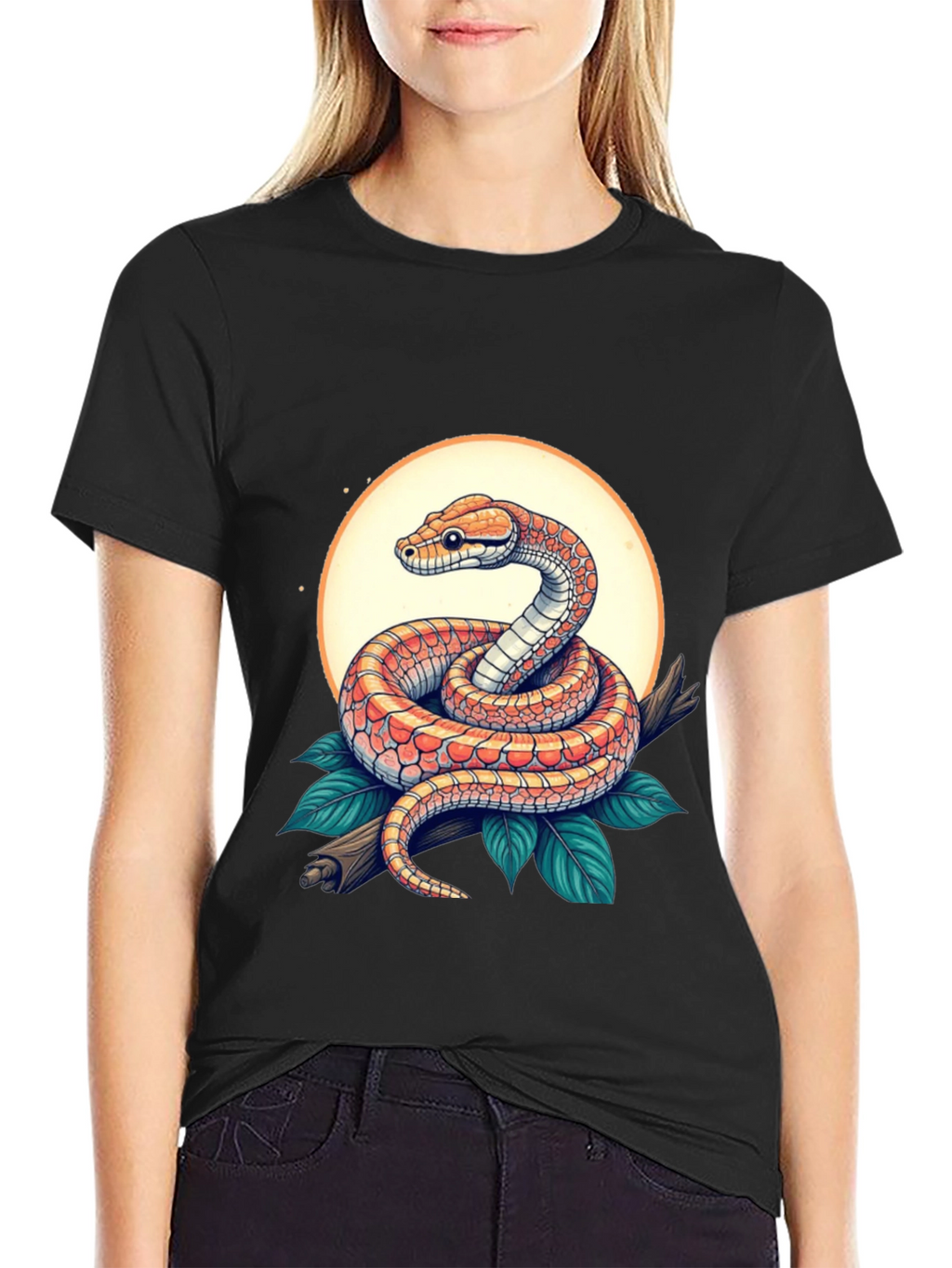 Snake Graphic Tee - Reptile Design