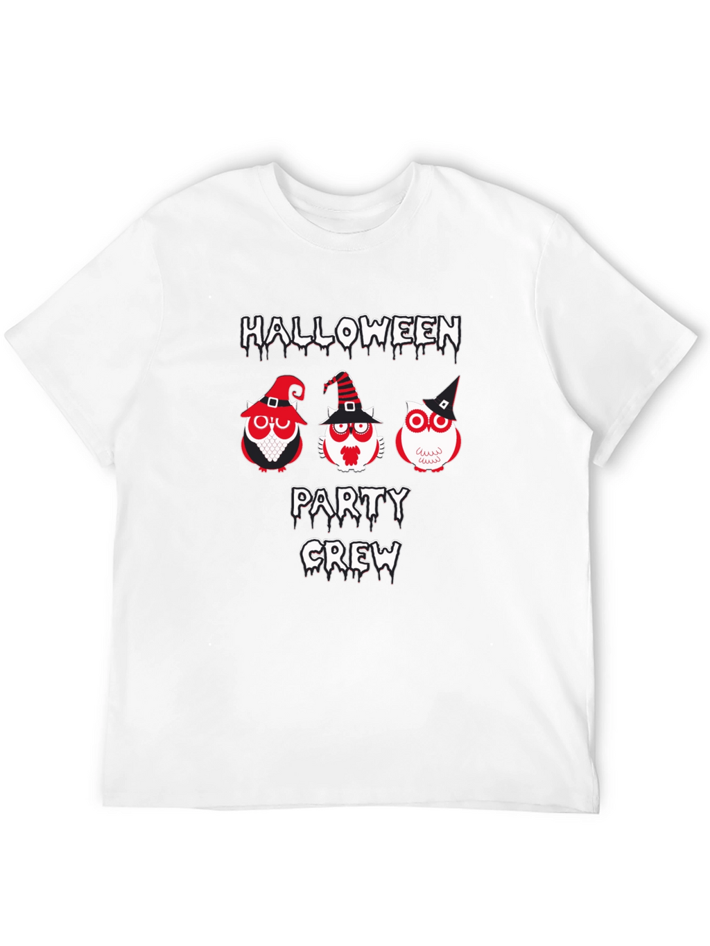 Halloween Party Crew Owl Graphic Tee