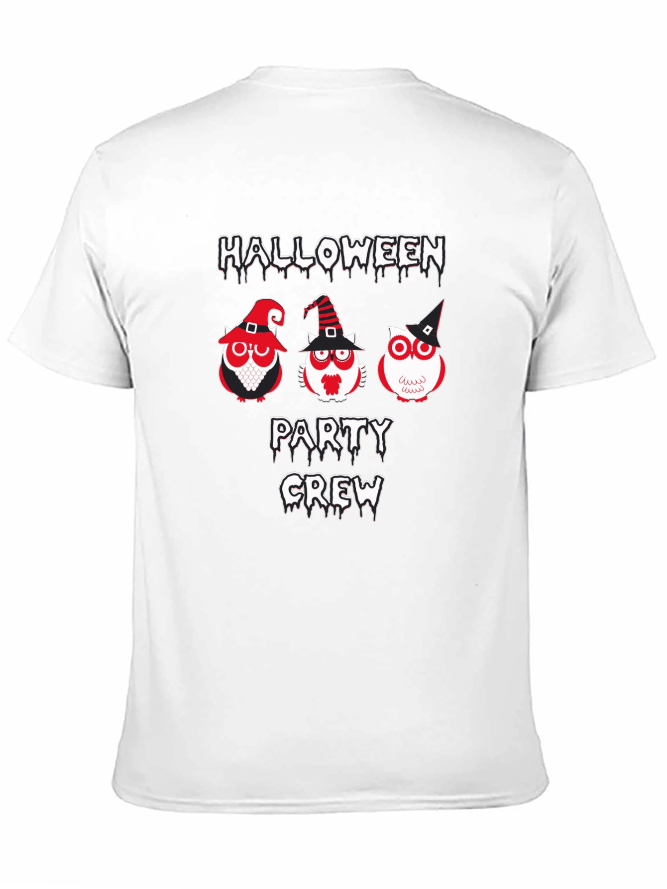 Halloween Party Crew Owl Graphic Tee