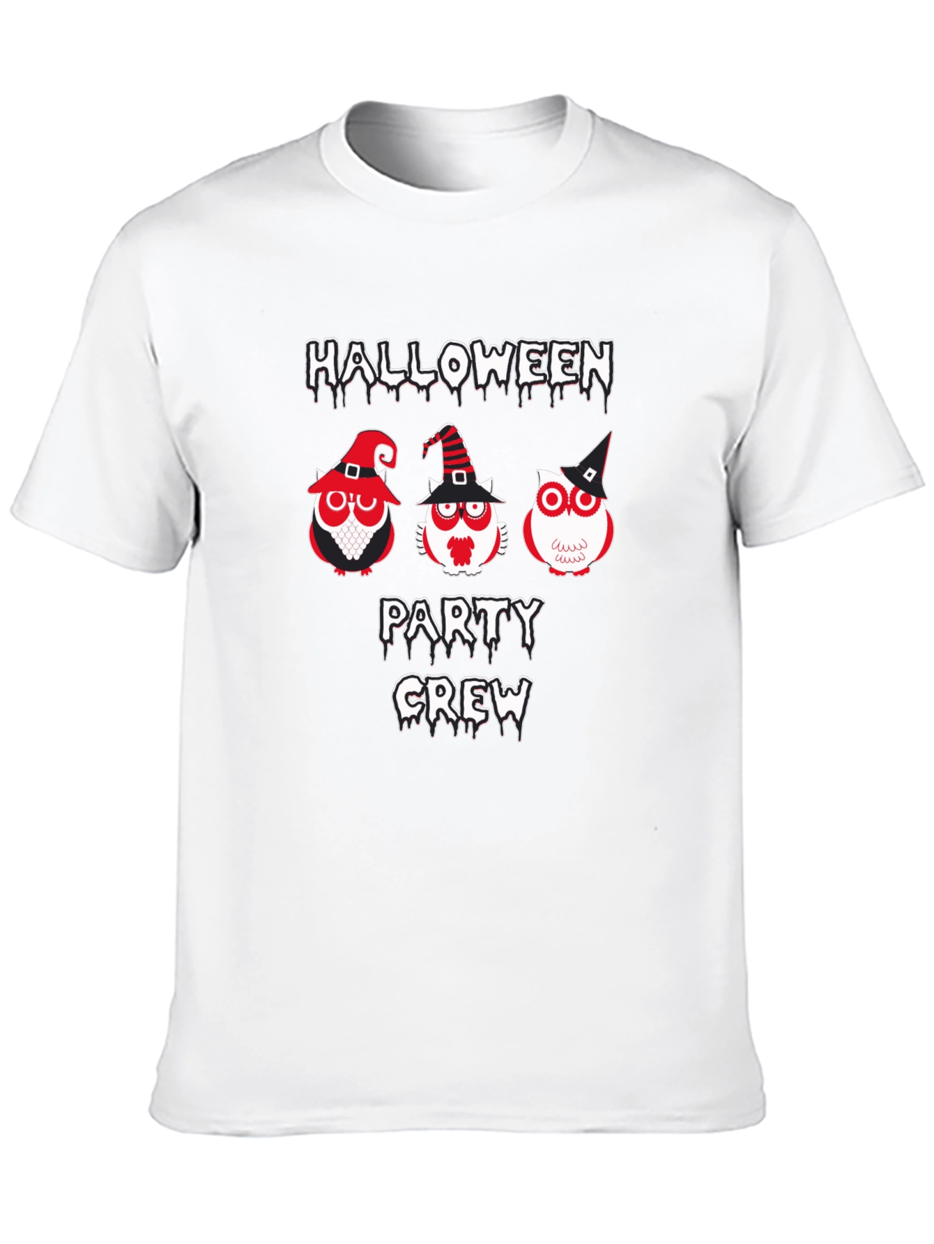 Halloween Party Crew Owl Graphic Tee