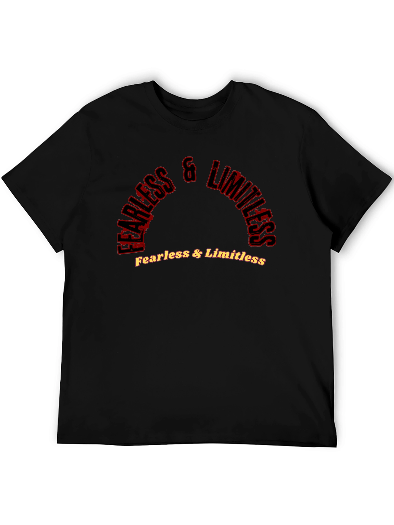 Fearless & Limitless Graphic Black Tee