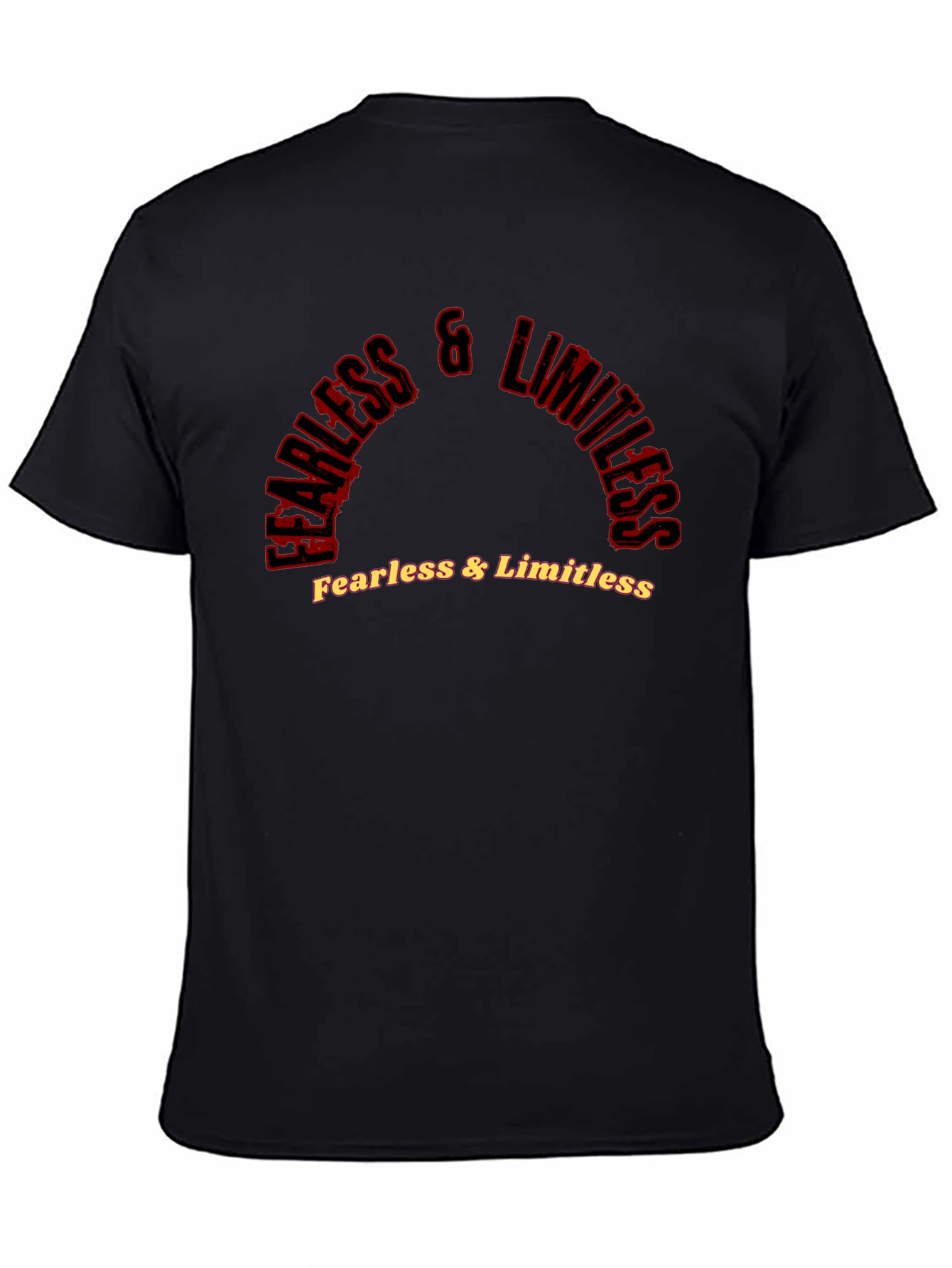Fearless & Limitless Graphic Black Tee