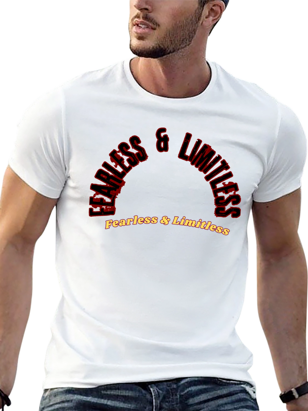Fearless & Limitless Graphic Black Tee