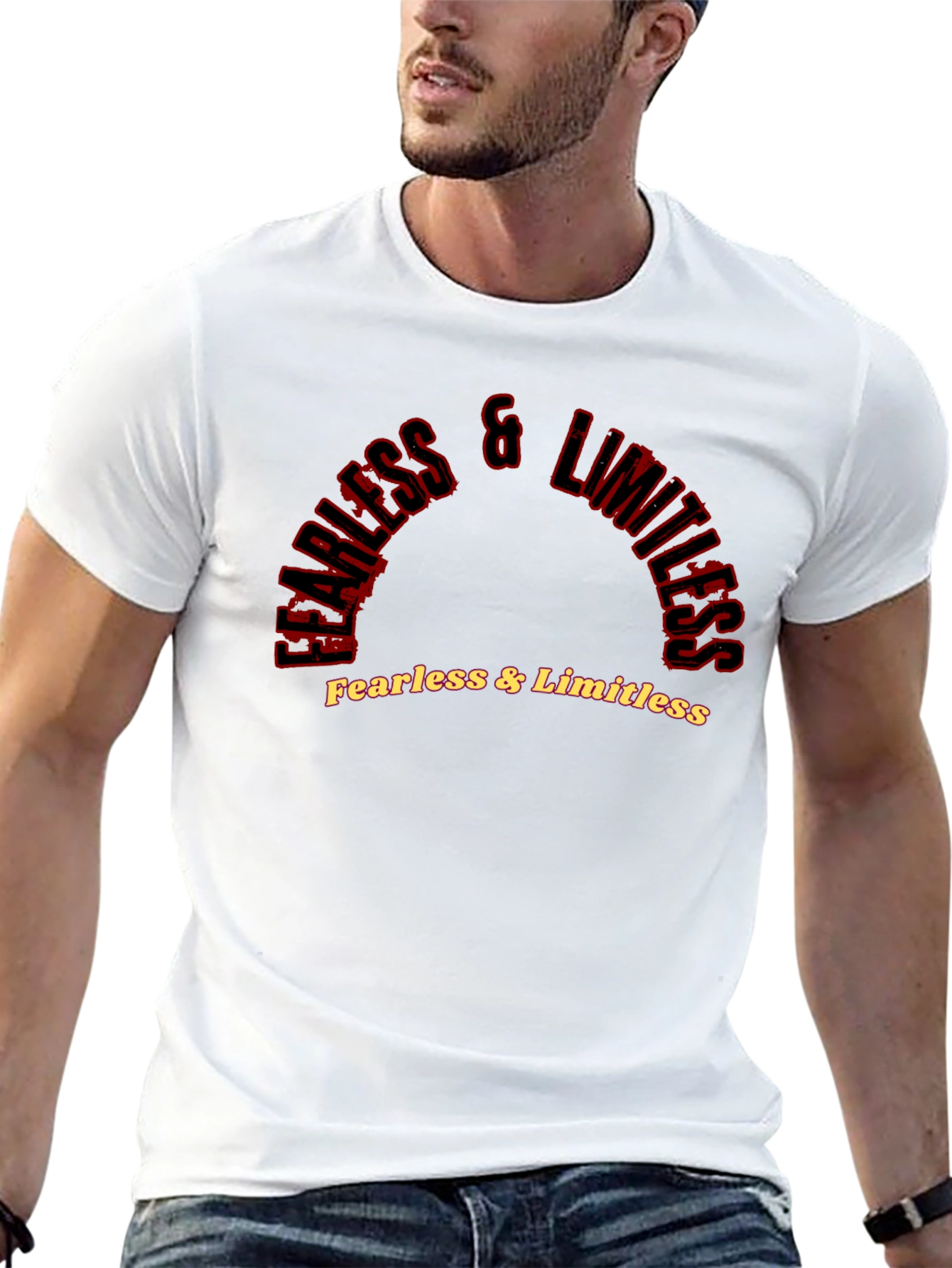 Fearless & Limitless Graphic Black Tee