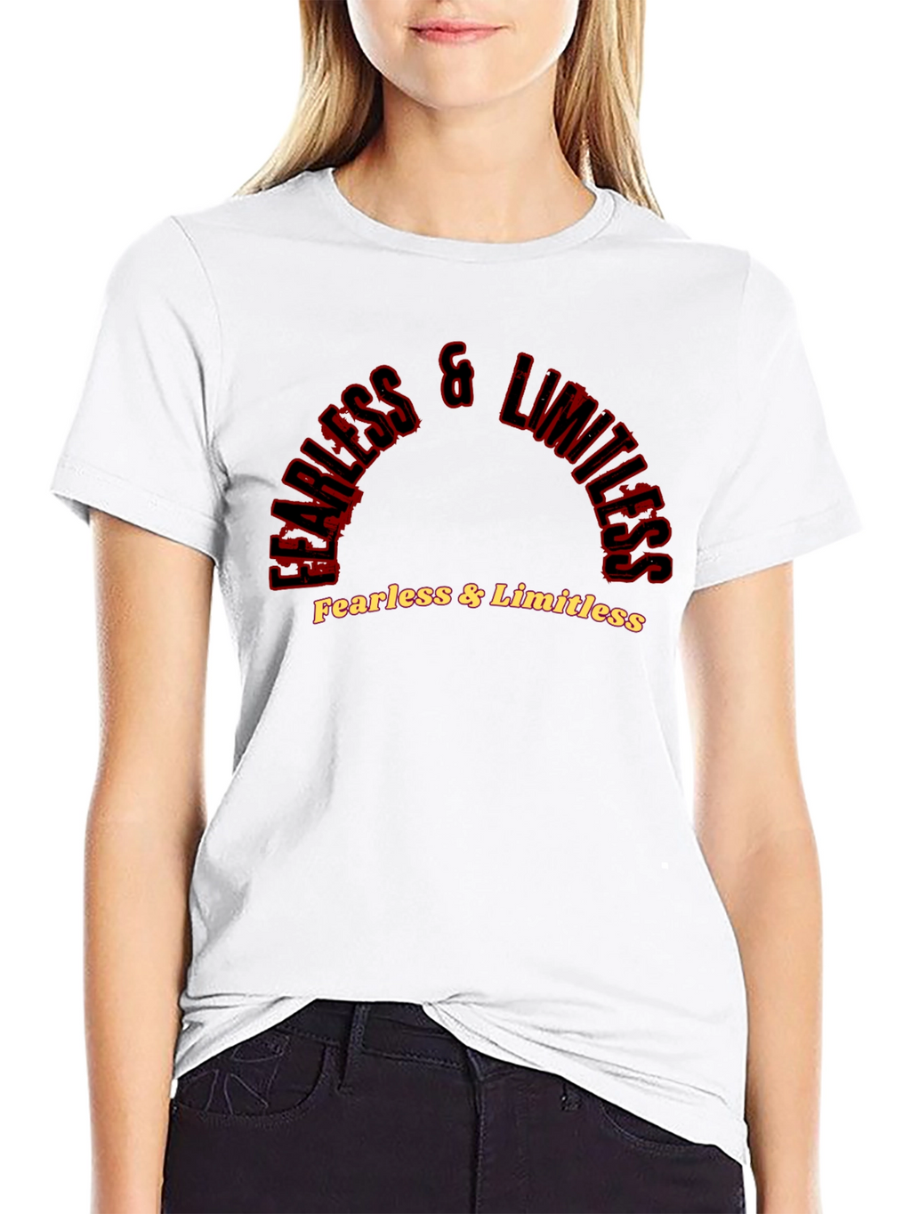Fearless & Limitless Graphic Black Tee