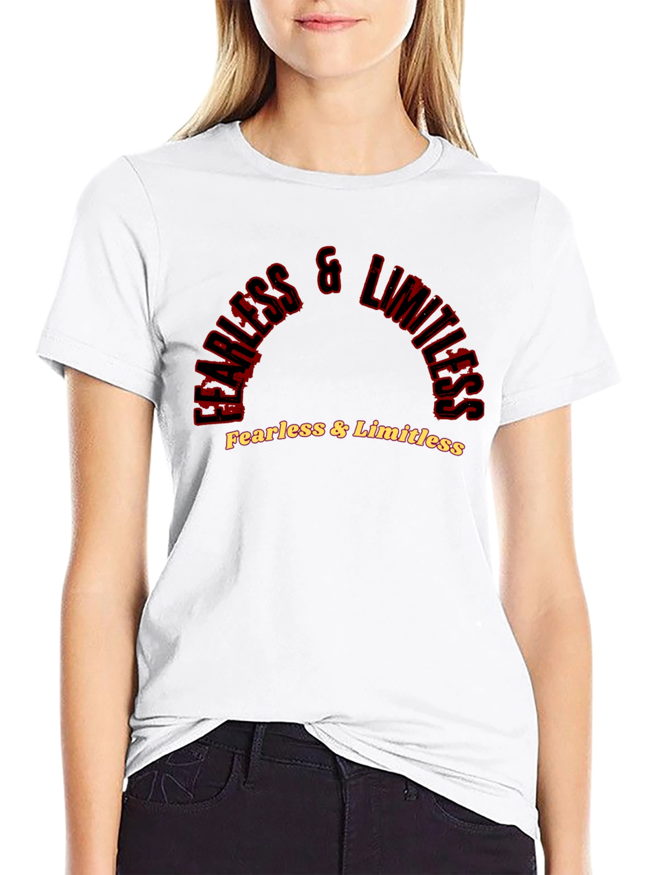 Fearless & Limitless Graphic Black Tee