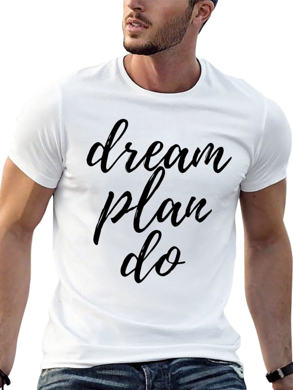 Dream Plan Do Black Graphic Tee