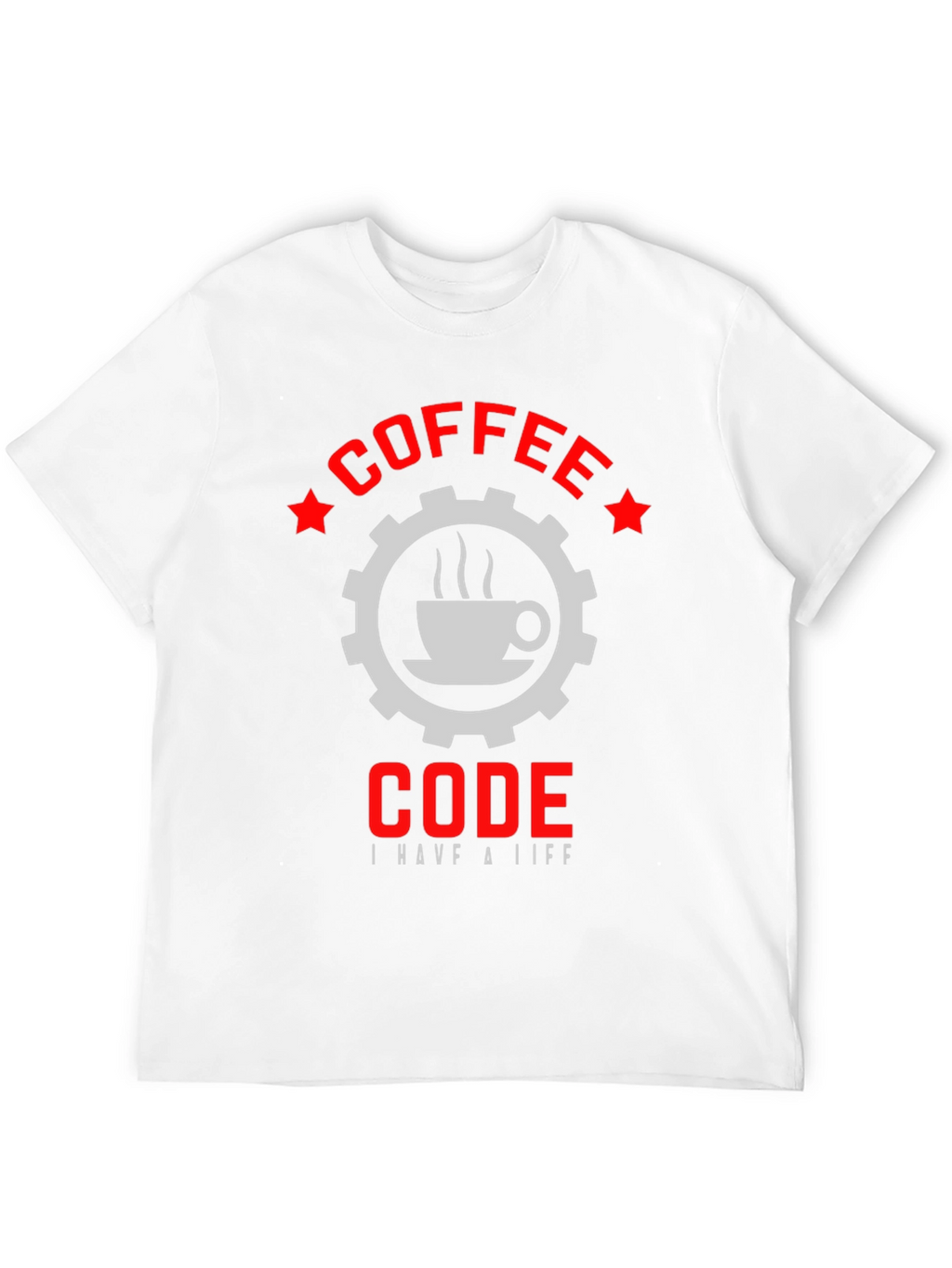 Coffee Code Graphic T-Shirt - Black