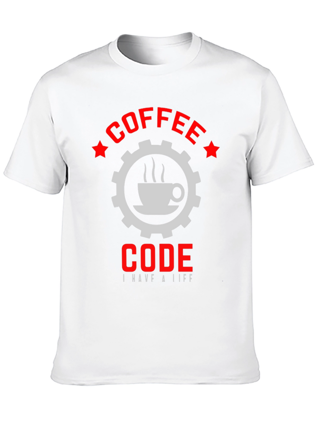 Coffee Code Graphic T-Shirt - Black