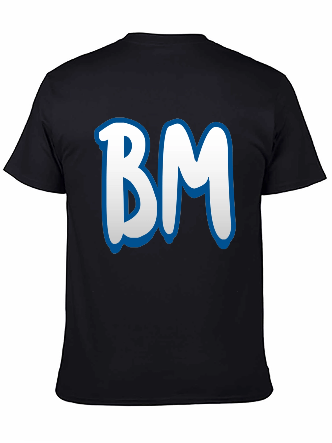 BM Initial T-Shirt - Stylish Black Tee