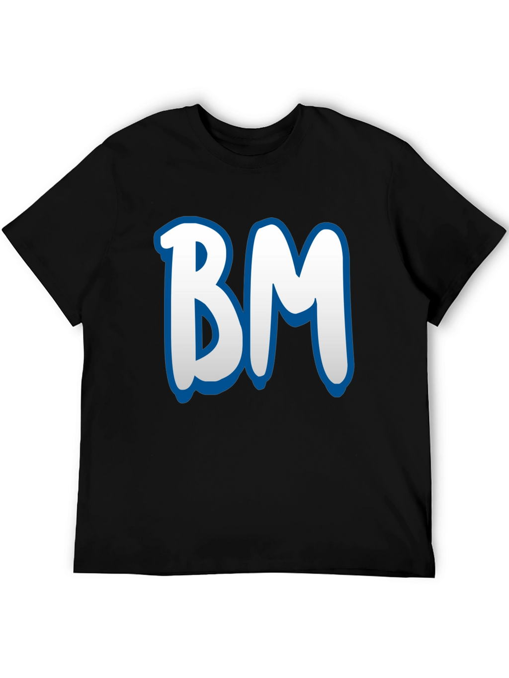 BM Initial T-Shirt - Stylish Black Tee