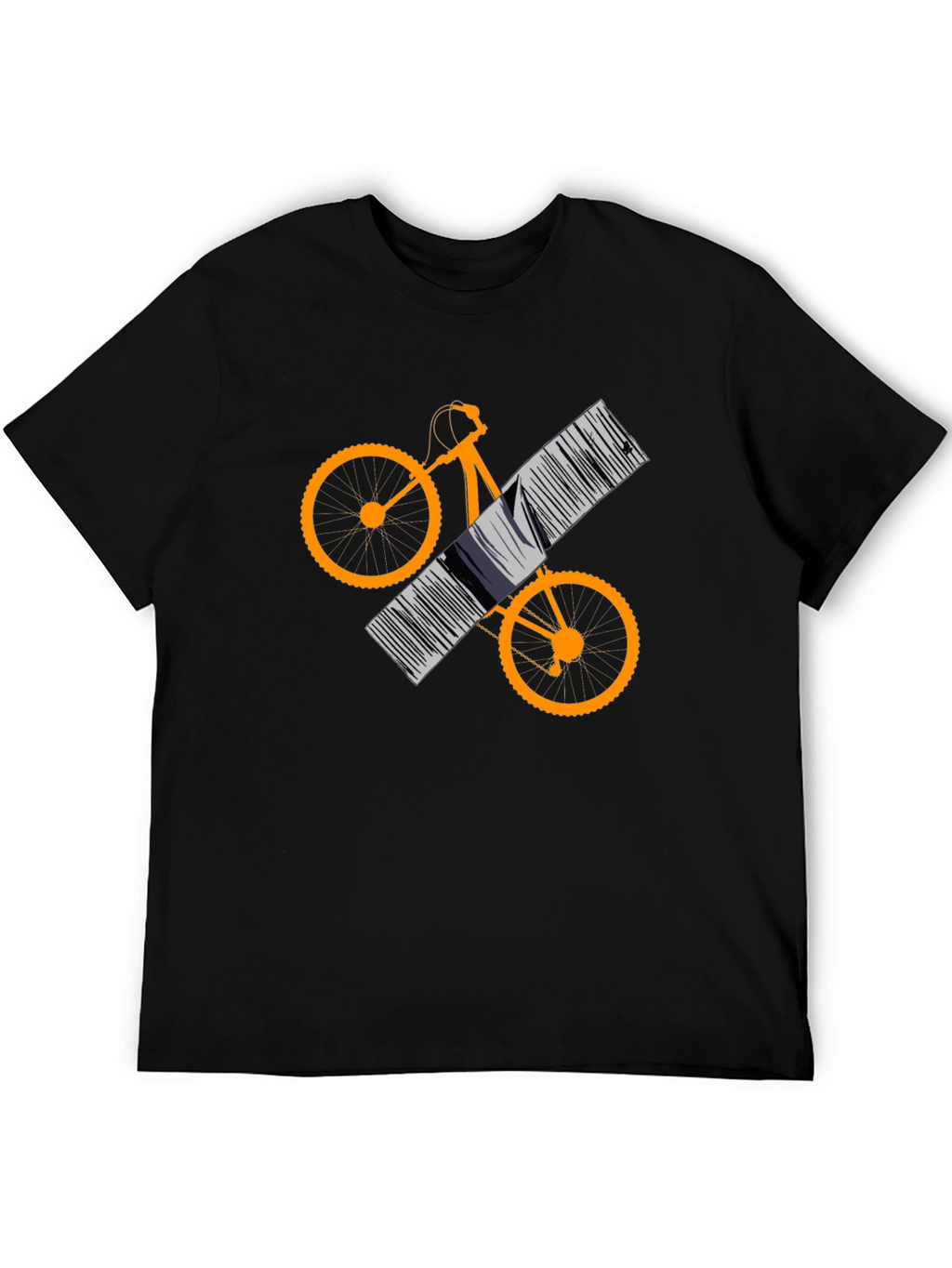 Cool Bike Barcode Graphic Tee