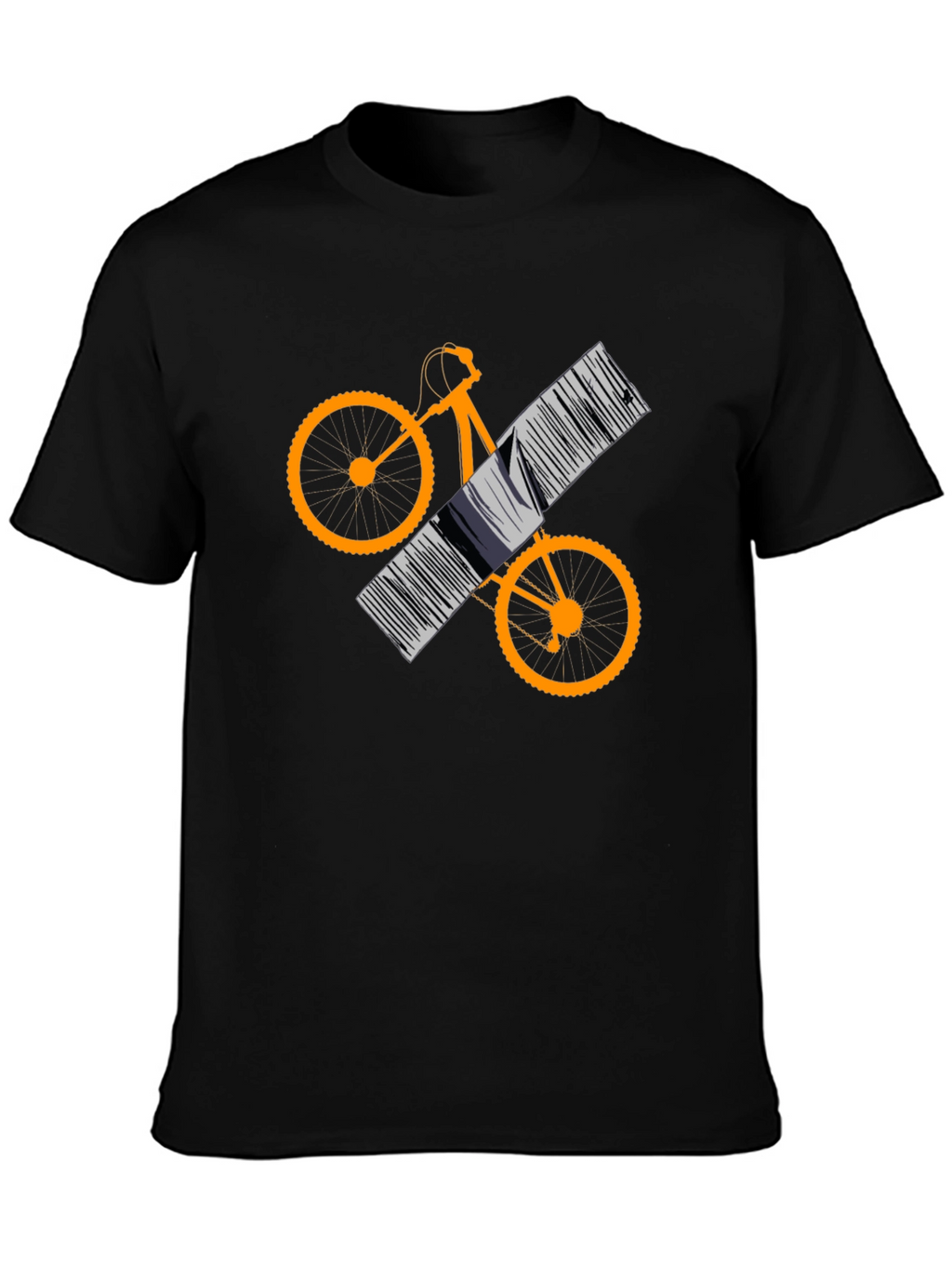 Cool Bike Barcode Graphic Tee
