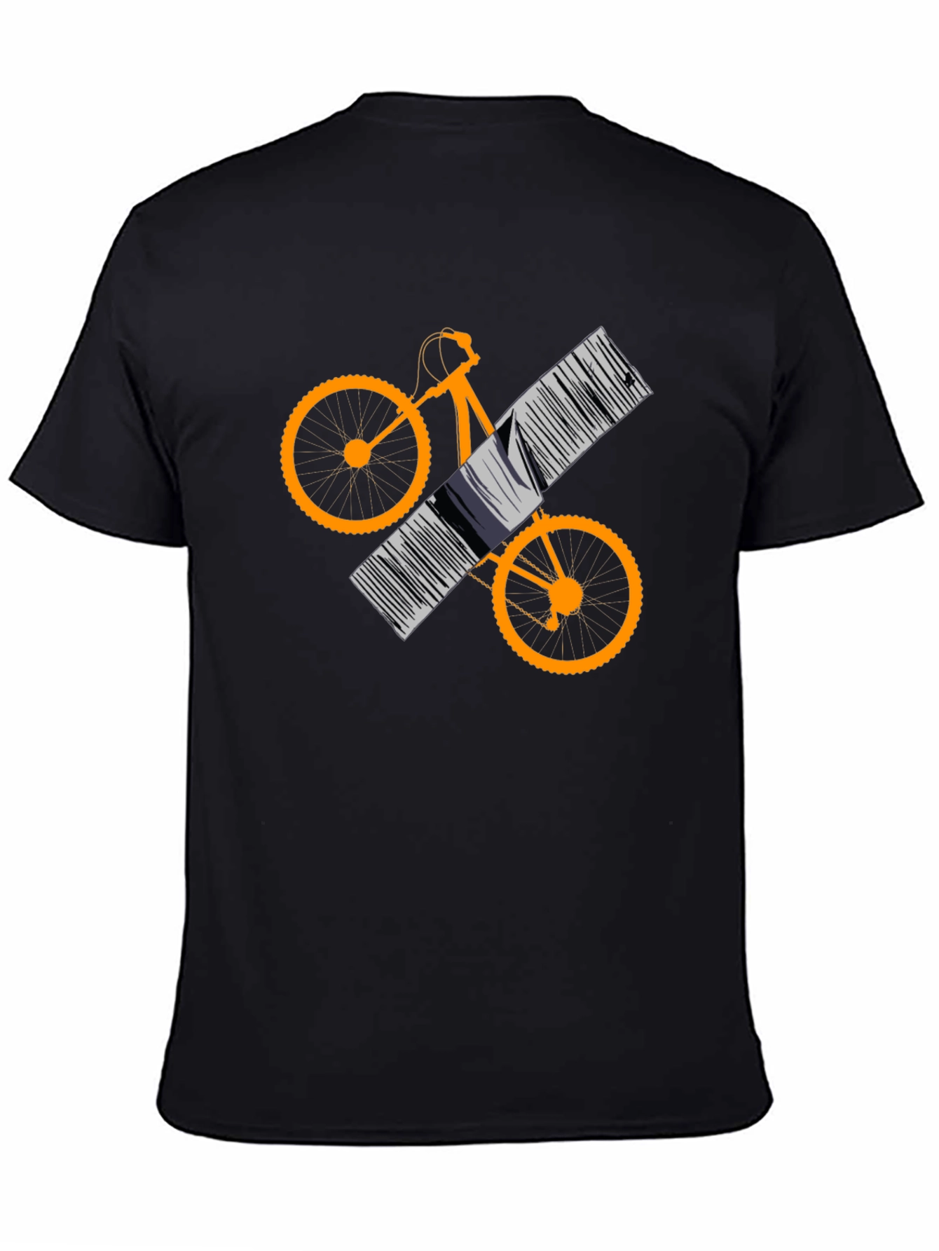Cool Bike Barcode Graphic Tee