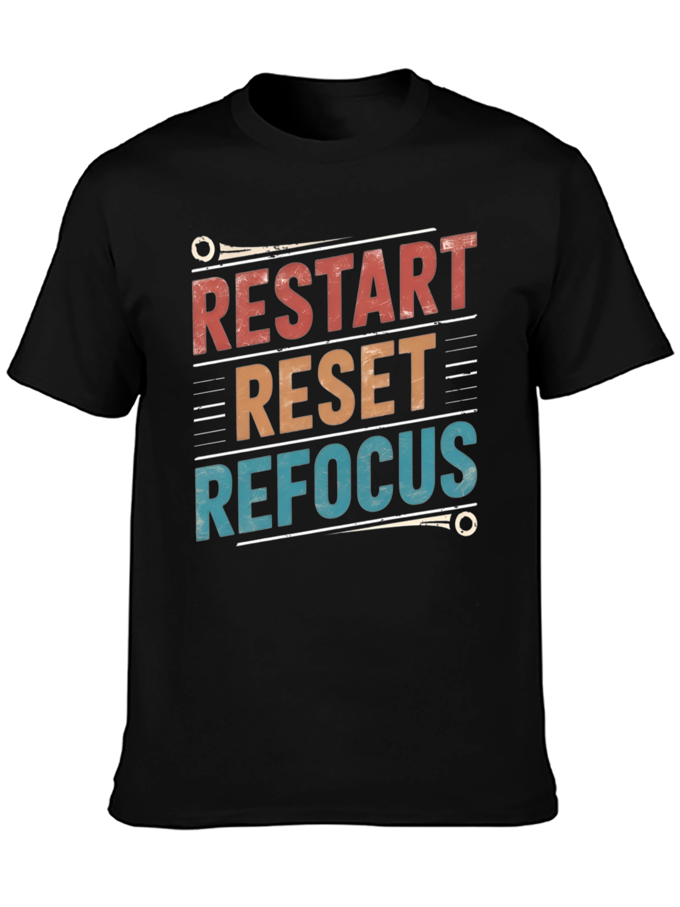 Restart Reset Refocus Graphic T-Shirt