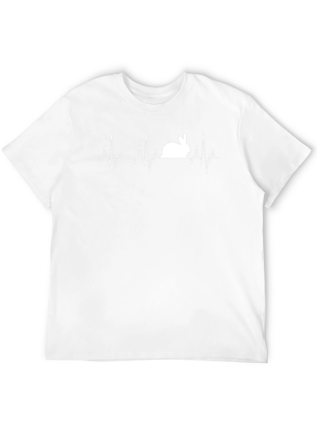 Rabbit Heartbeat T-Shirt - Black
