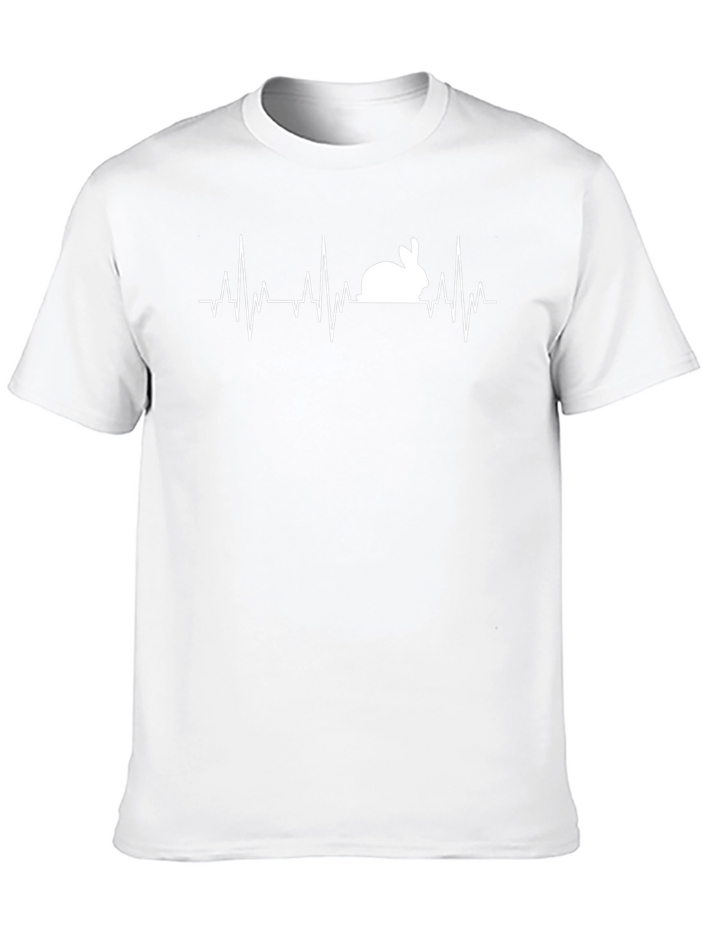Rabbit Heartbeat T-Shirt - Black