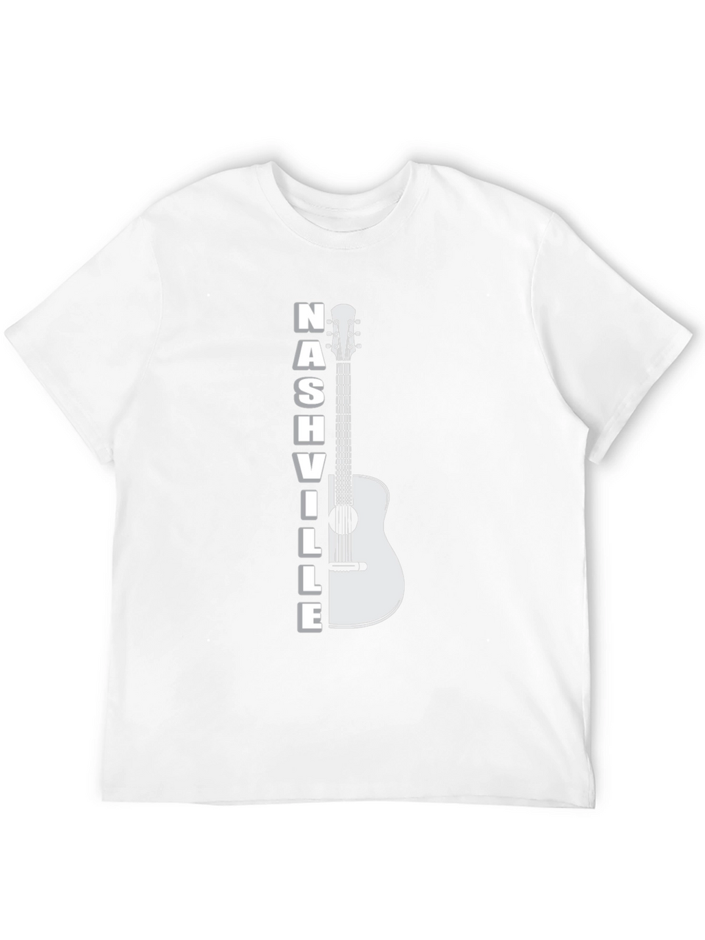 Nashville Guitar Graphic T-Shirt - Cool Music City Tee