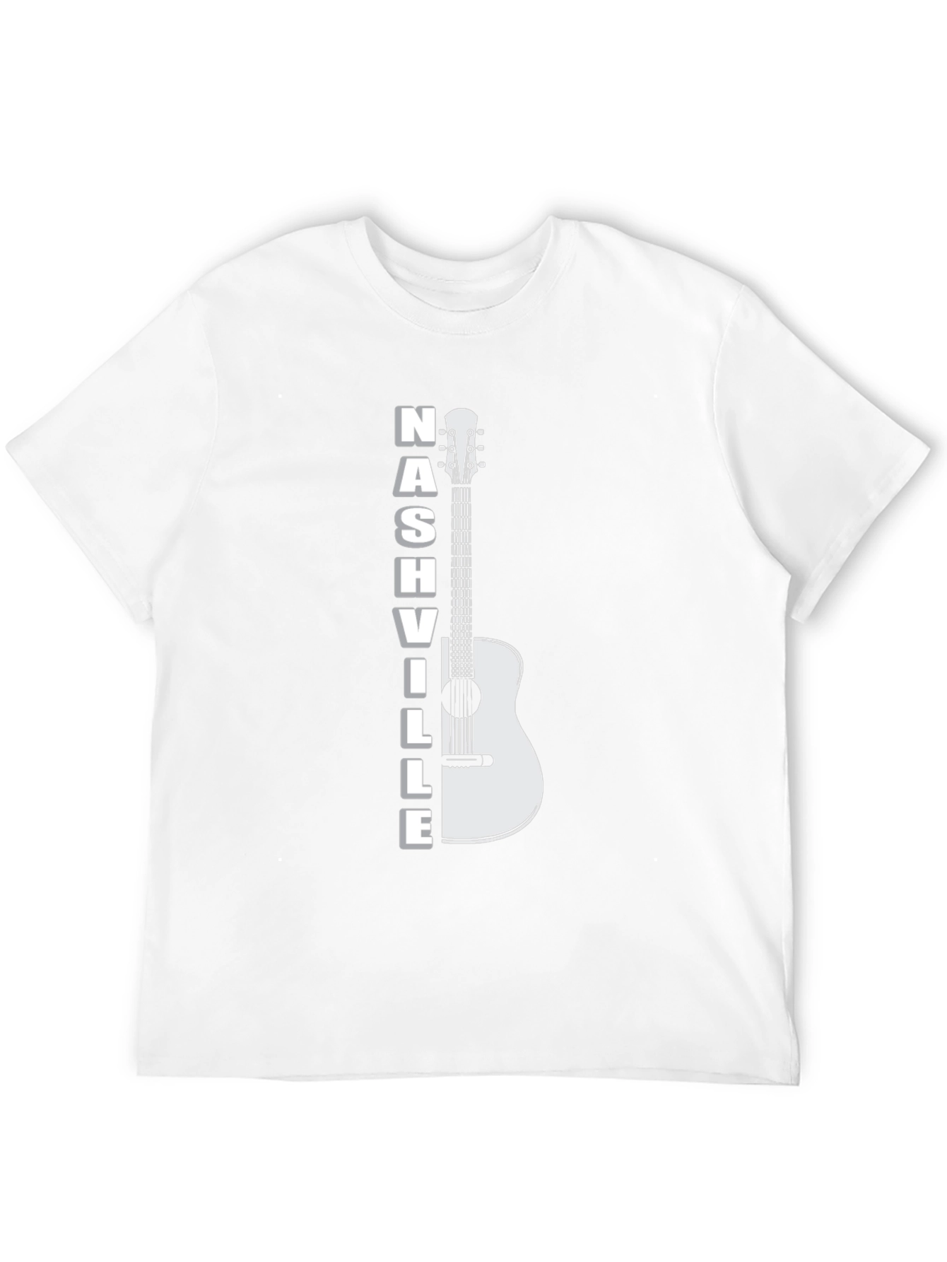 Nashville Guitar Graphic T-Shirt - Cool Music City Tee