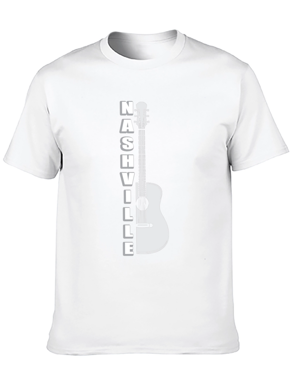Nashville Guitar Graphic T-Shirt - Cool Music City Tee