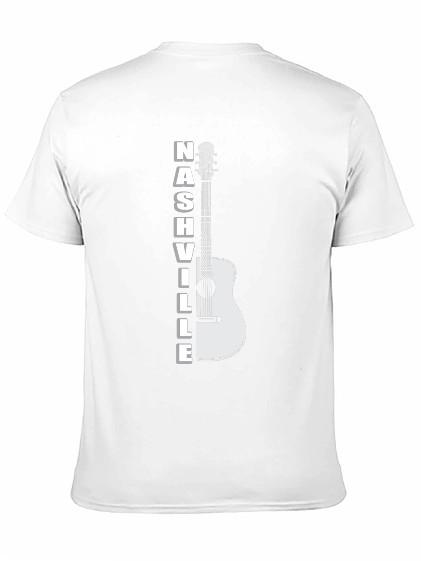 Nashville Guitar Graphic T-Shirt - Cool Music City Tee