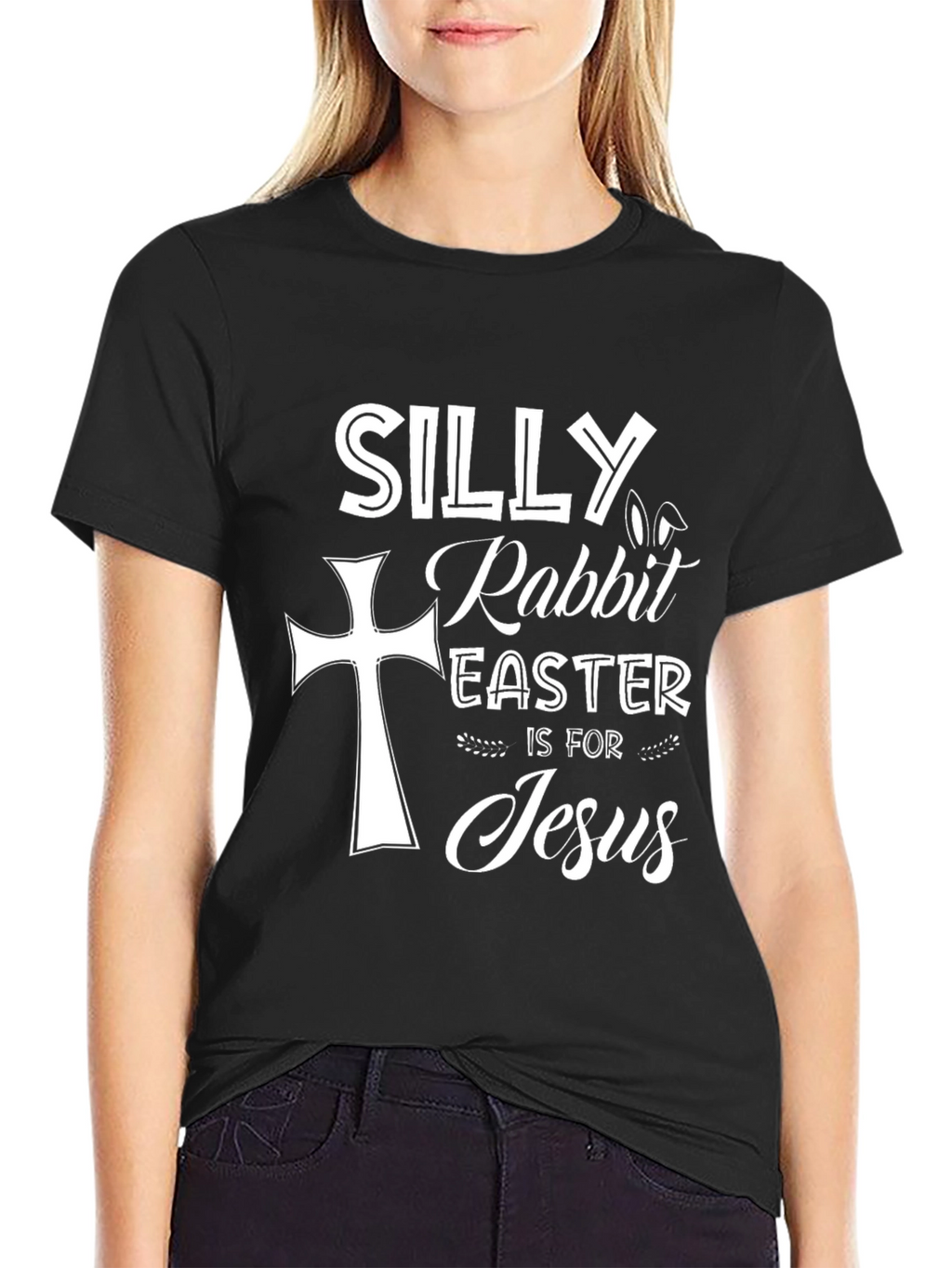 Silly Rabbit Easter Jesus Graphic T-Shirt