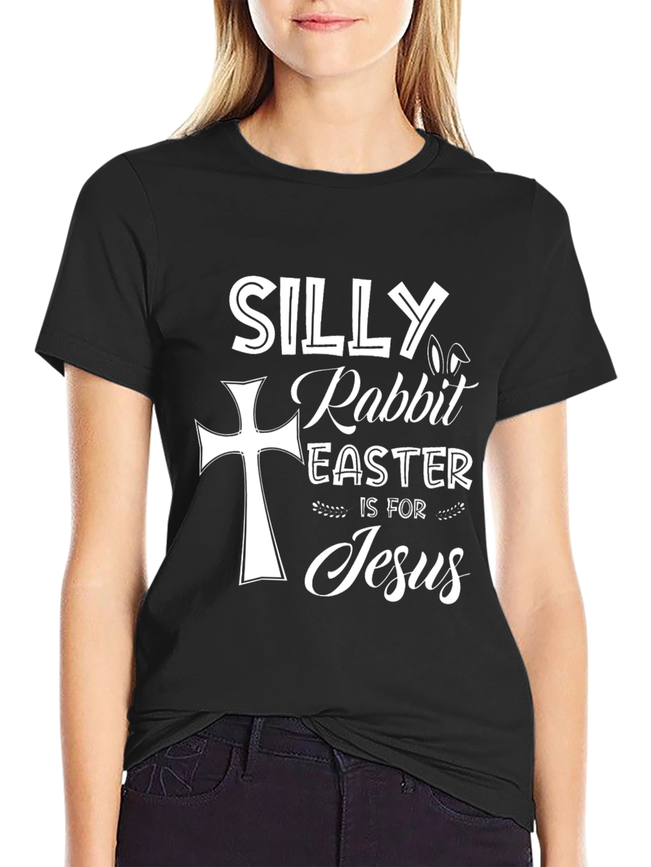 Silly Rabbit Easter Jesus Graphic T-Shirt