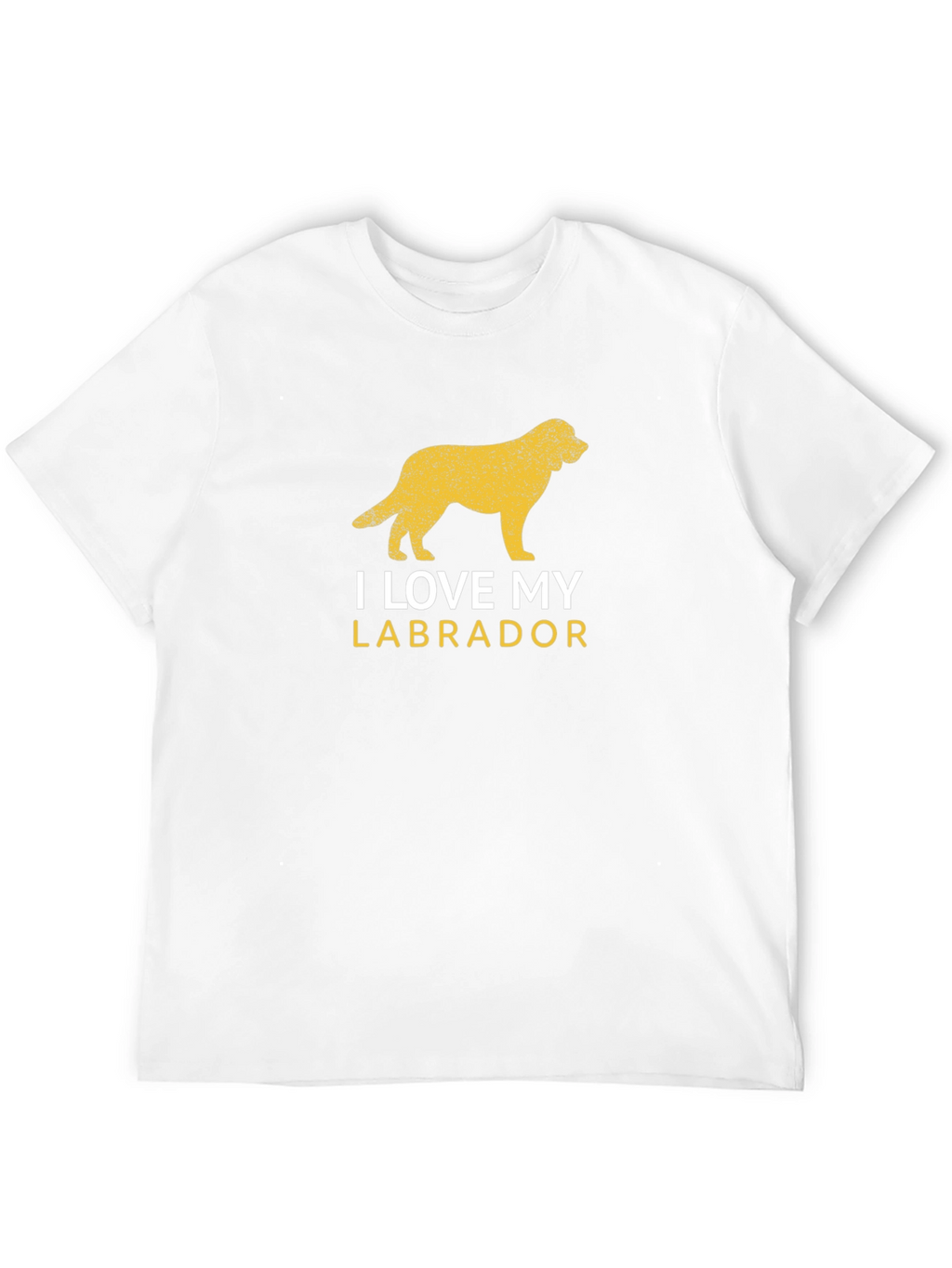 I Love My Labrador Black T-Shirt